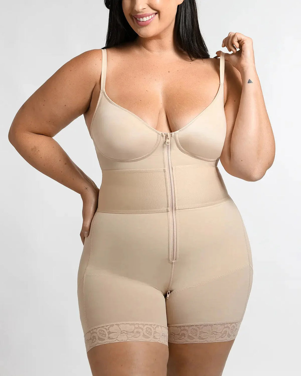 PureForm AeroSlim FlexFuse Waistband Shaping Bodysuit — TitanFlex™
