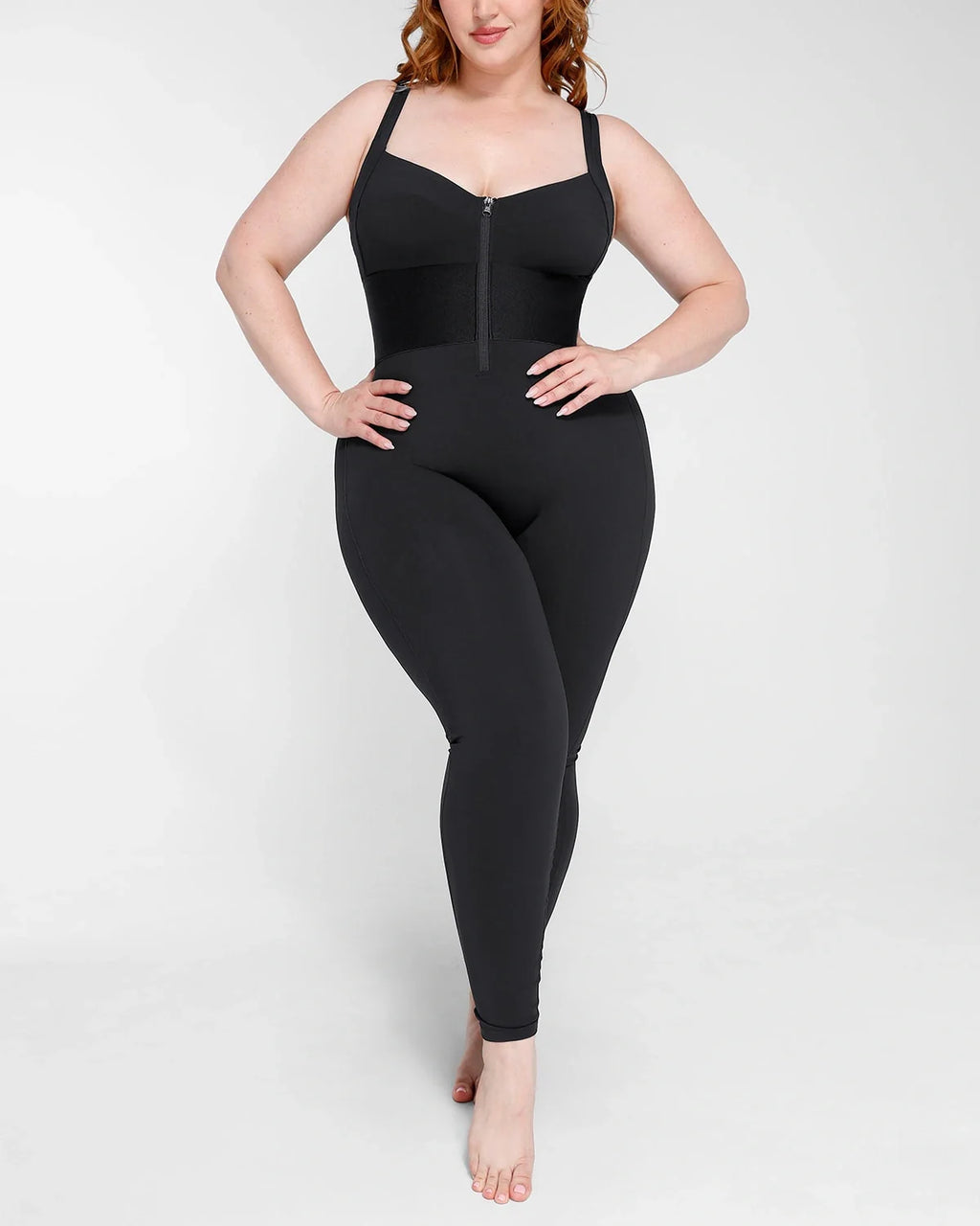 PureForm AeroSlim FlexFuse Waistband Shaping Jumpsuit — TitanFlex™