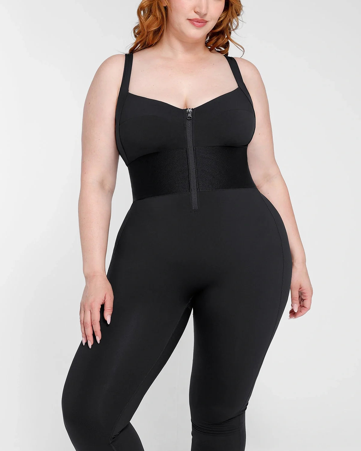 PureForm AeroSlim FlexFuse Waistband Shaping Jumpsuit — TitanFlex™