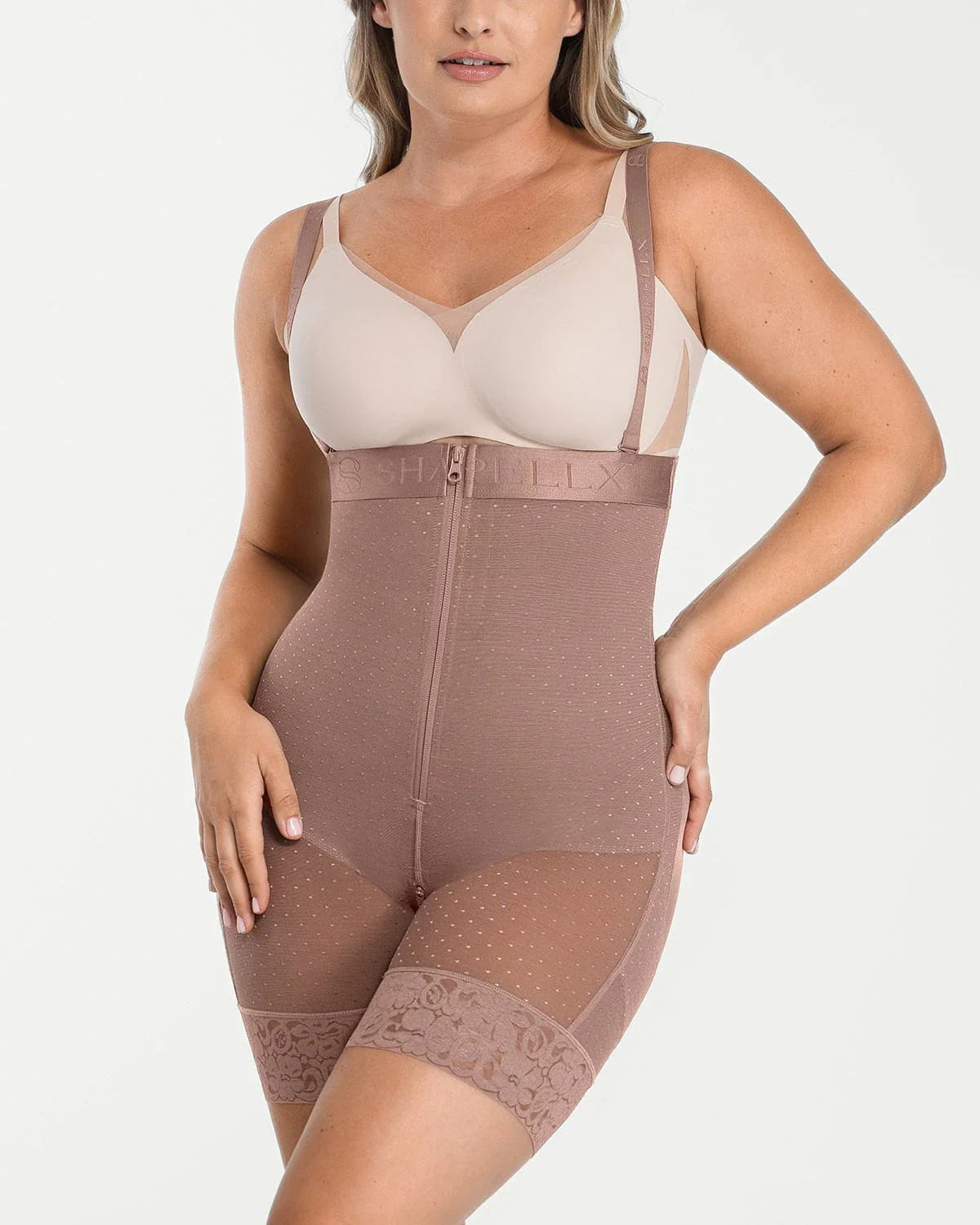 LiftLuxe AeroSlim High-Waisted Polka Dot Short — TitanFlex™