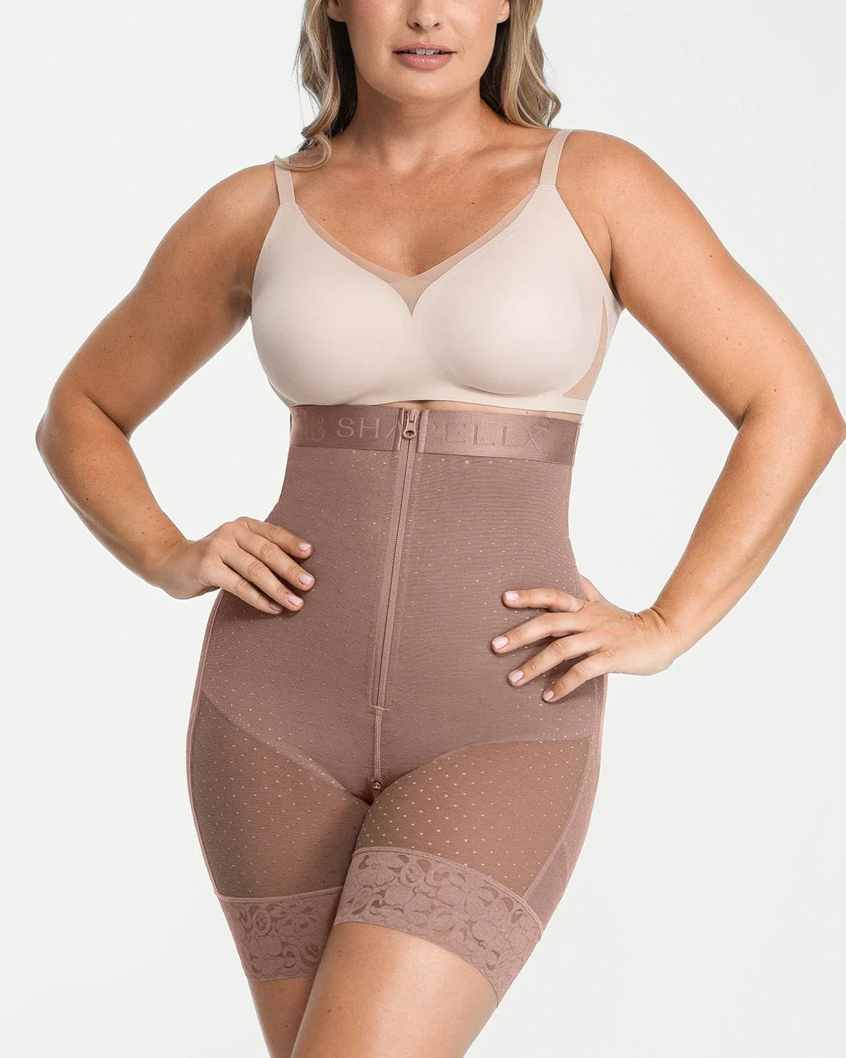 LiftLuxe AeroSlim High-Waisted Polka Dot Short — TitanFlex™