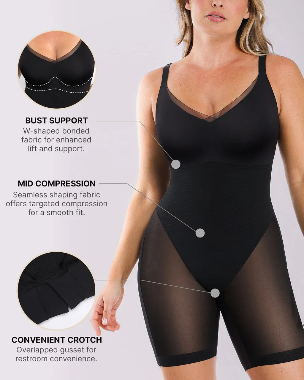 LiftLuxe FlexMesh Body effetto push-up glutei — CoreFlex™