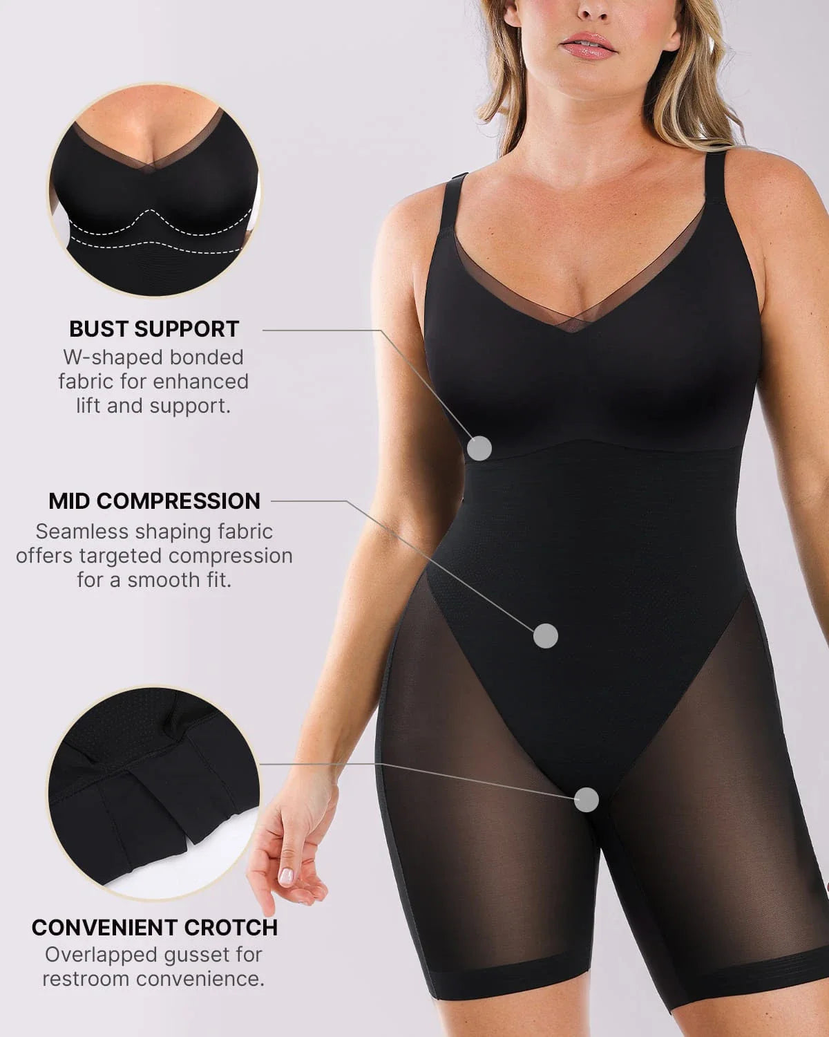 LiftLuxe FlexMesh Body podnoszące pośladki — CoreFlex™