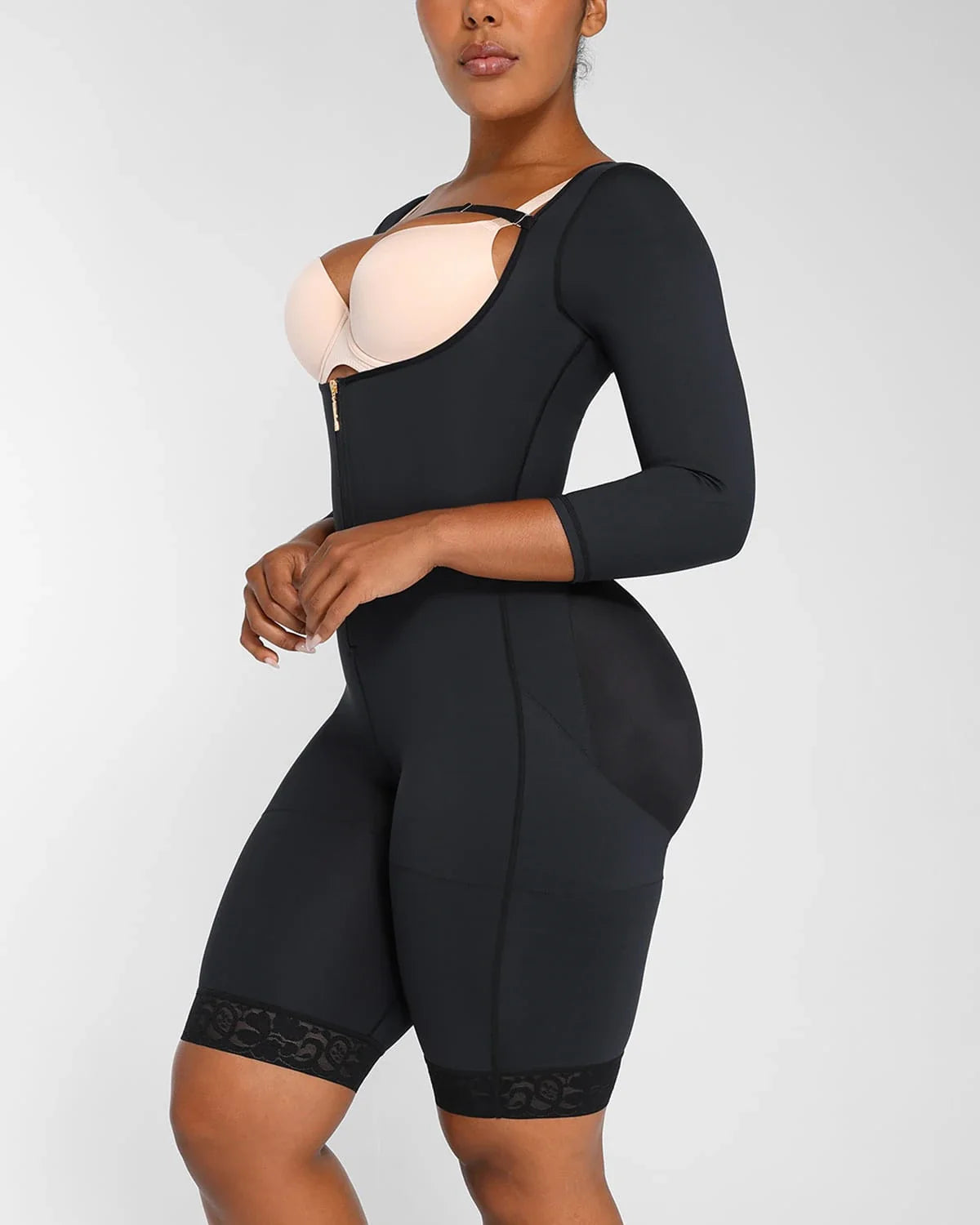 LiftLuxe AeroSlim Open Bust Bodysuit — TitanFlex™