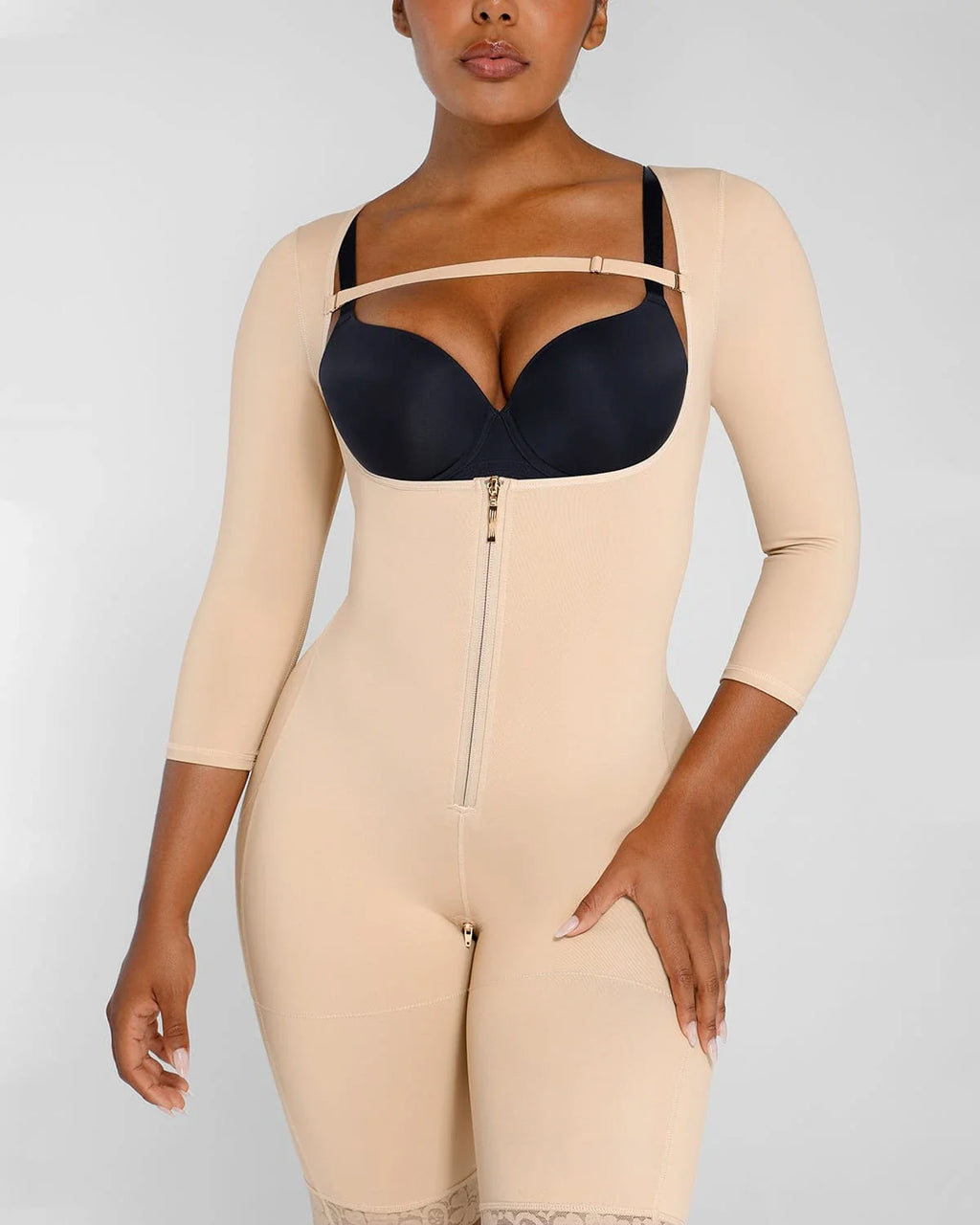 LiftLuxe AeroSlim Open Bust Bodysuit — TitanFlex™