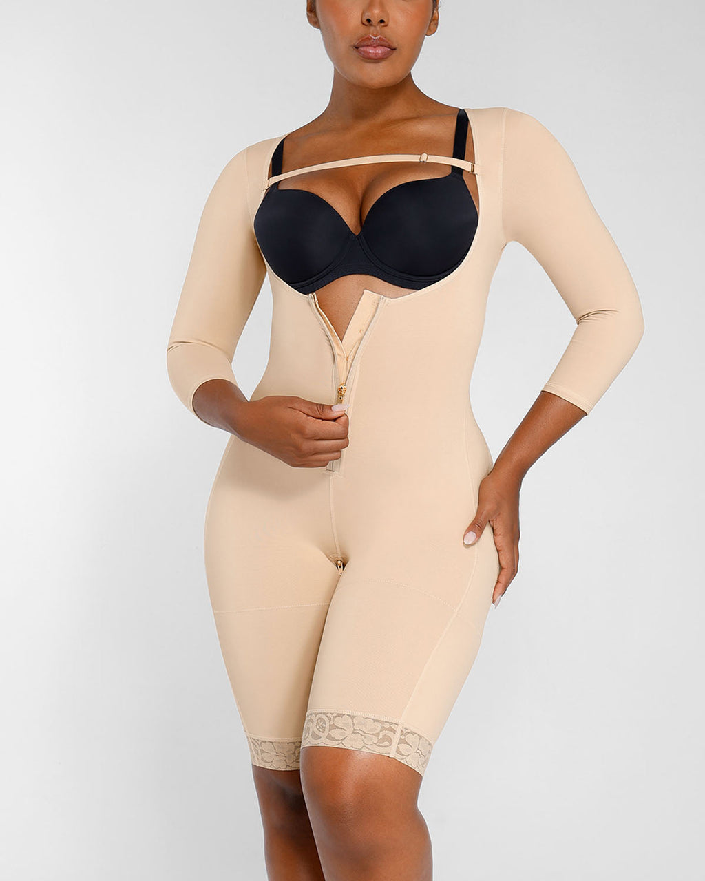 LiftLuxe AeroSlim Open Bust Bodysuit — TitanFlex™