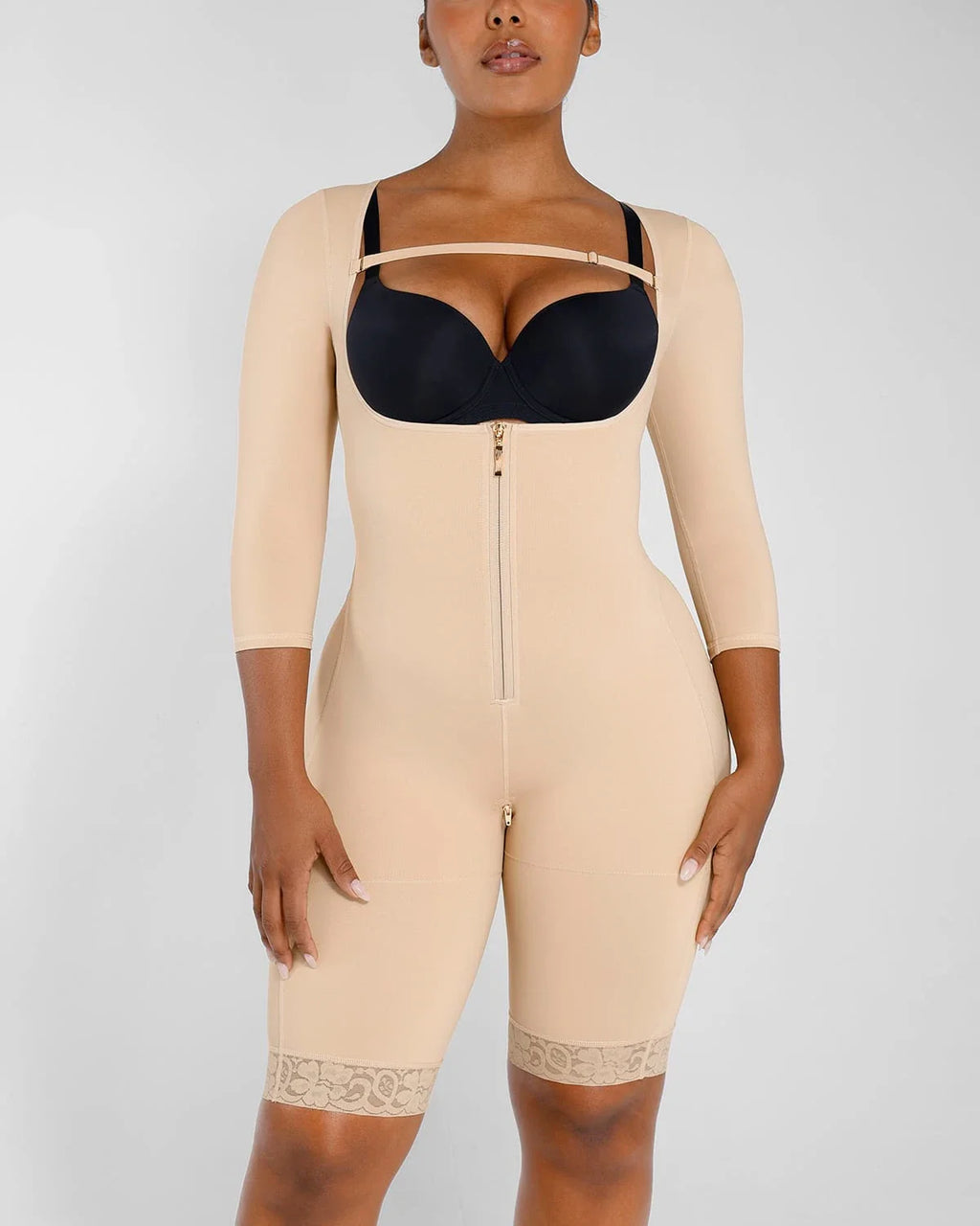 LiftLuxe AeroSlim Open Bust Bodysuit — TitanFlex™