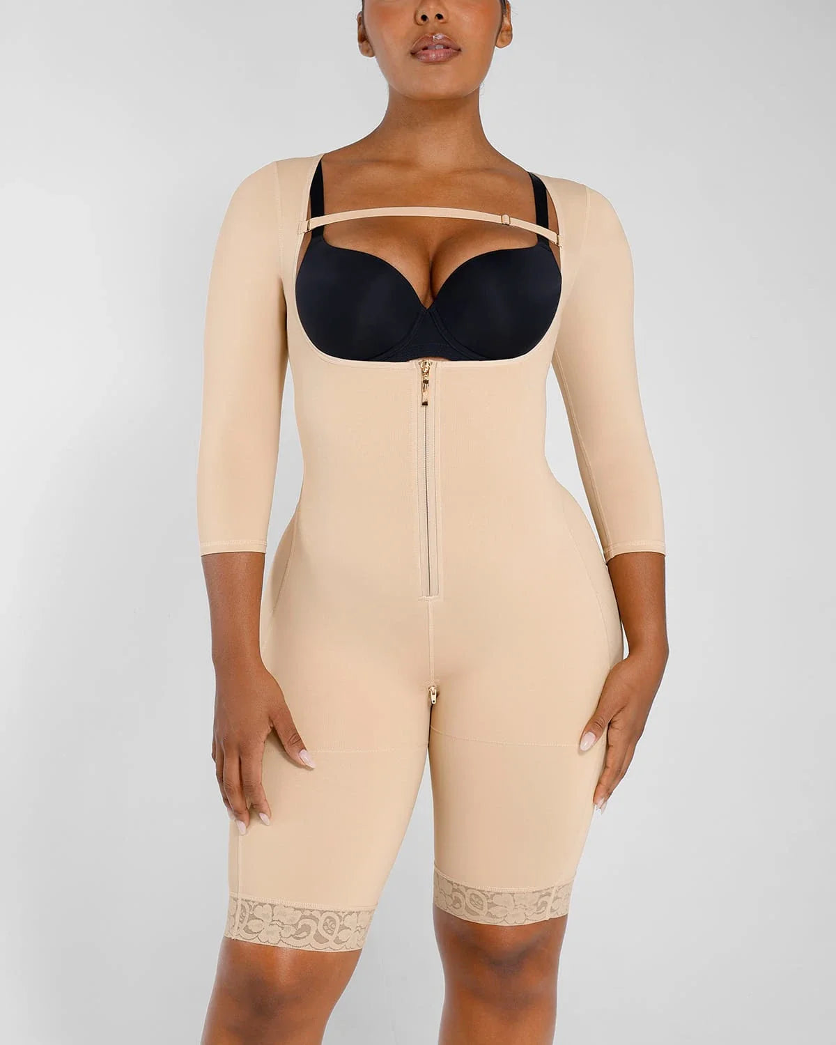 LiftLuxe AeroSlim Open Bust Bodysuit — TitanFlex™