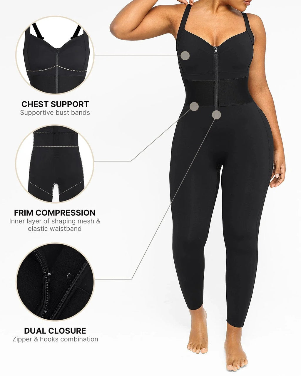 PureForm AeroSlim FlexFuse Waistband Shaping Jumpsuit — TitanFlex™