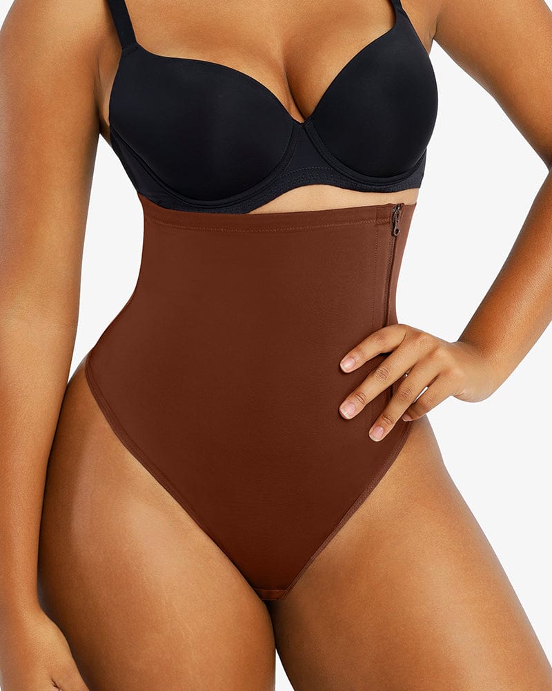 PureForm AeroSlim Side Zip Thong — TitanFlex™