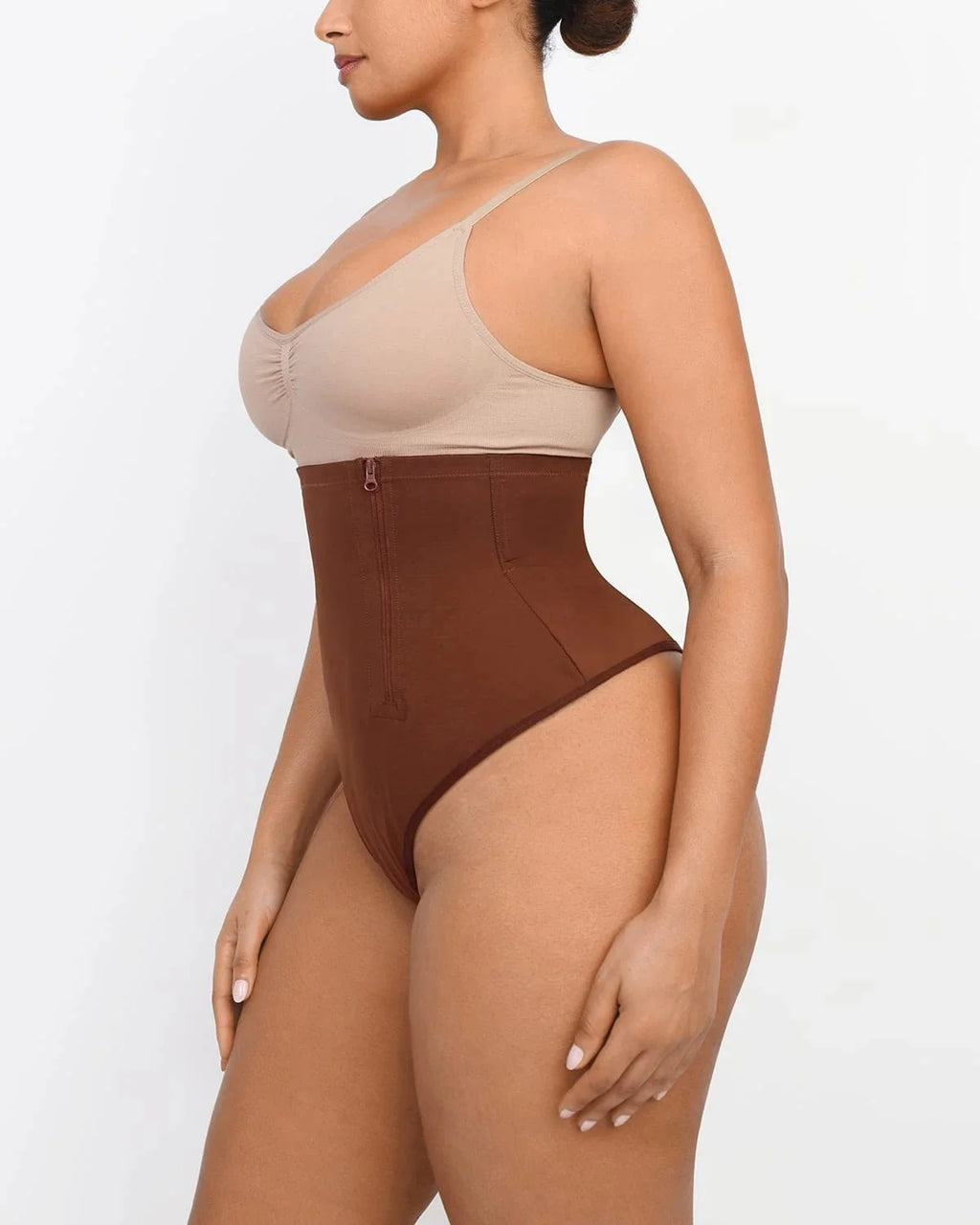 PureForm AeroSlim Side Zip Thong — TitanFlex™