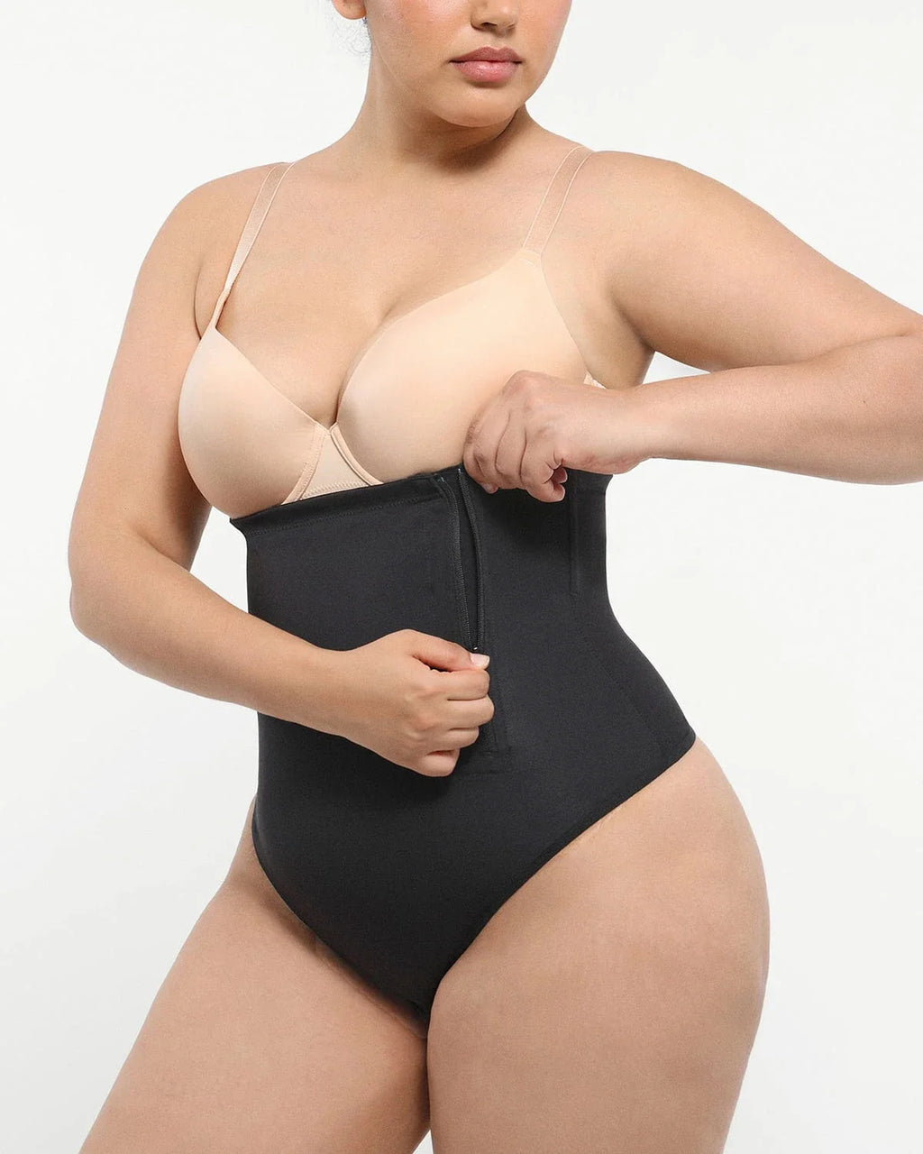 PureForm AeroSlim Side Zip Thong — TitanFlex™