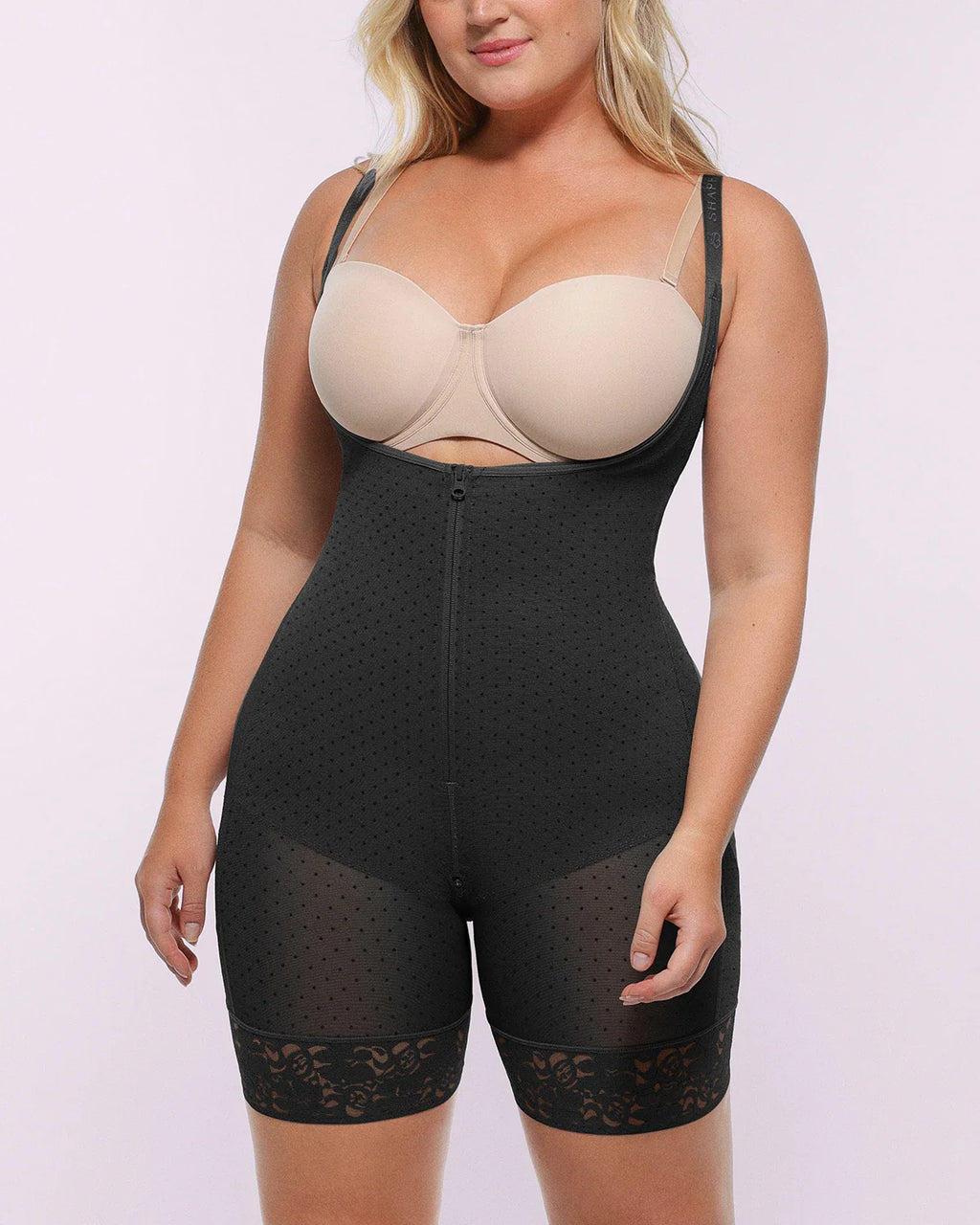 LiftLuxe AeroSlim Body a busto aperto a pois — TitanFlex™