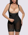 LiftLuxe AeroSlim Open Bust Tummy Control Bodysuit — TitanFlex™