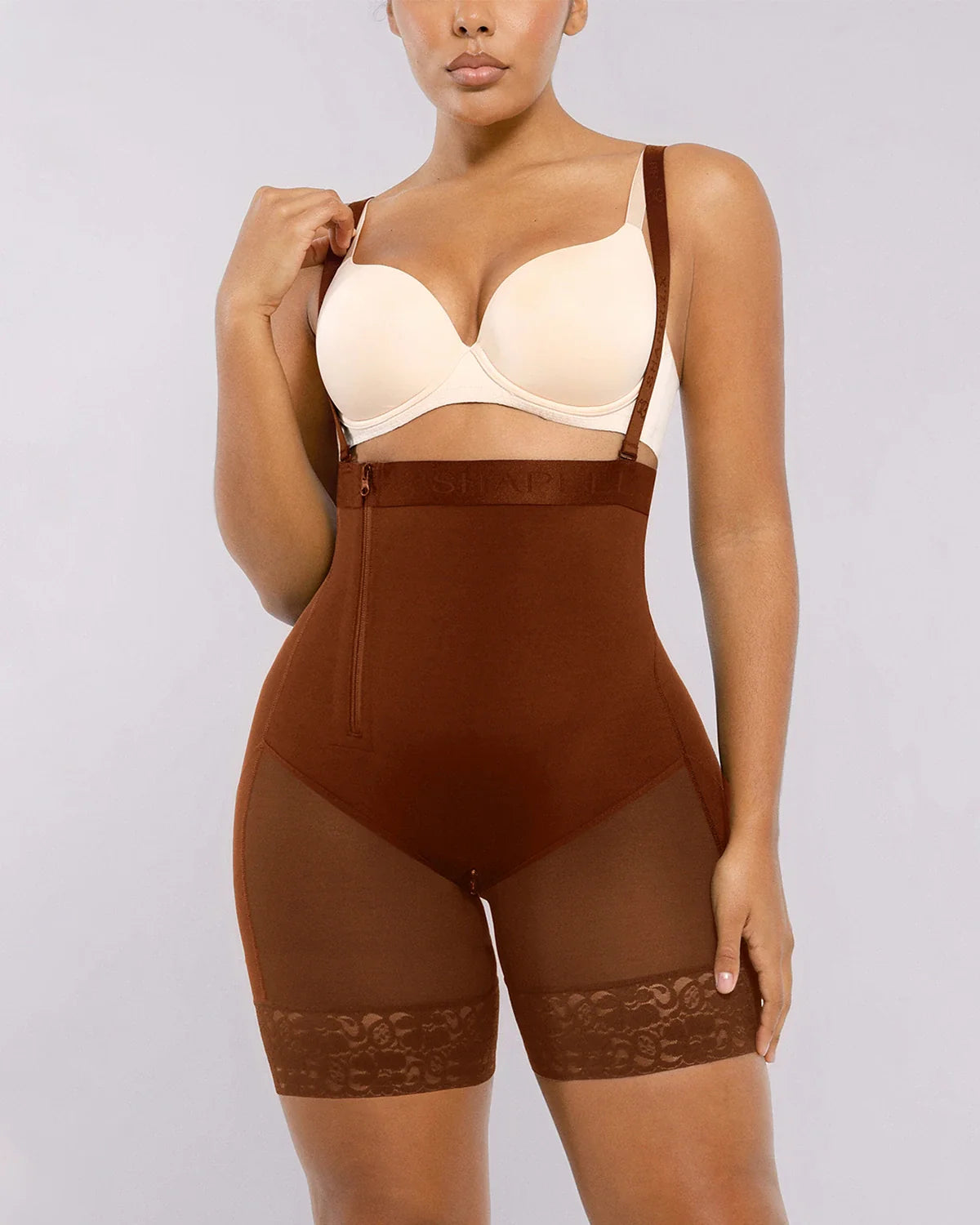 LiftLuxe AeroSlim Postpartum steunshort met zijrits — TitanFlex™