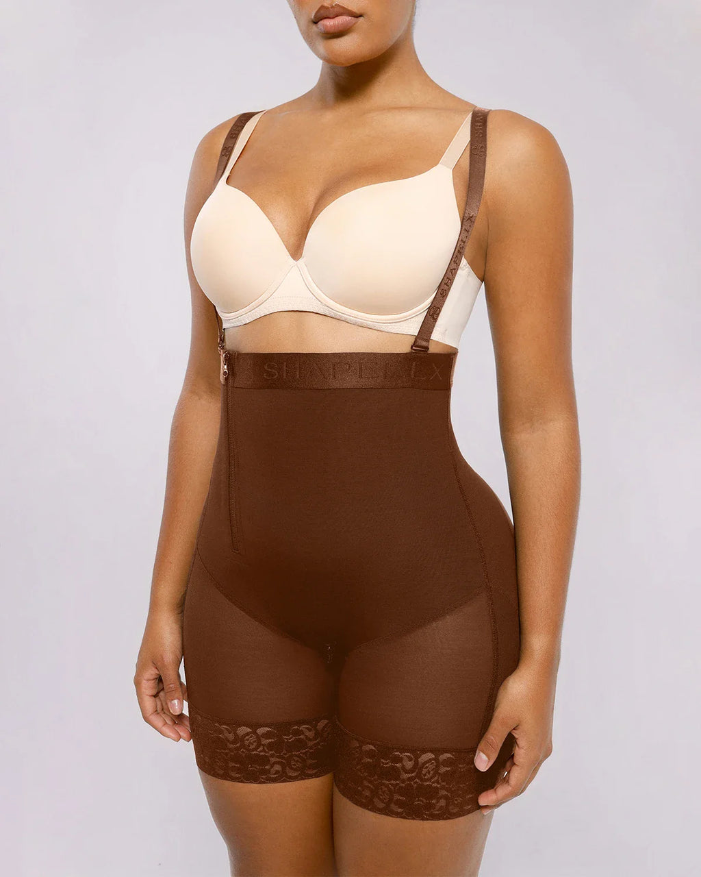 LiftLuxe AeroSlim Postpartum steunshort met zijrits — TitanFlex™