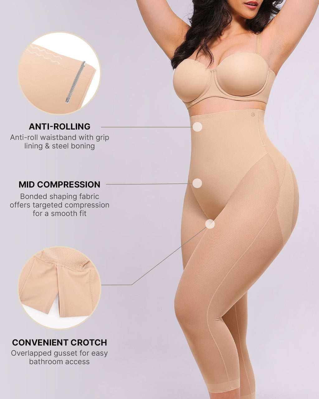 LiftLuxe FlexMesh Capri mit Po-Lifting-Effekt — CoreFlex™