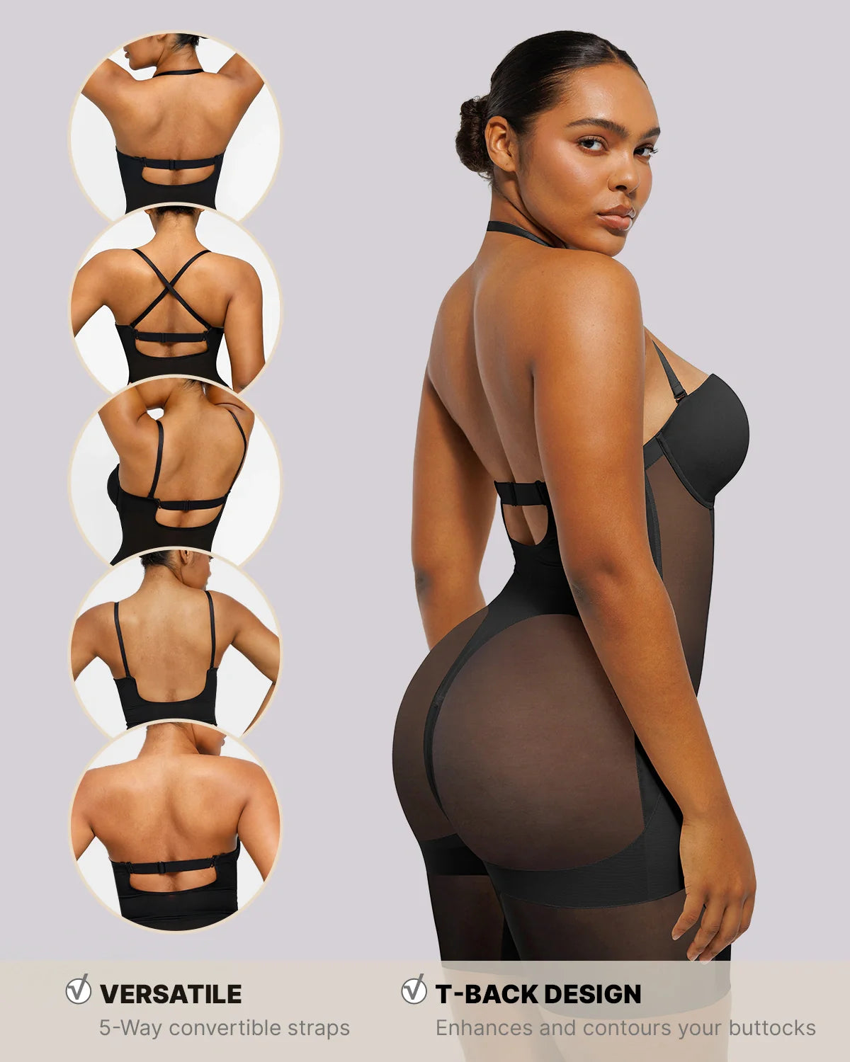 LiftLuxe FlexMesh Body mit tiefem Ausschnitt — CoreFlex™