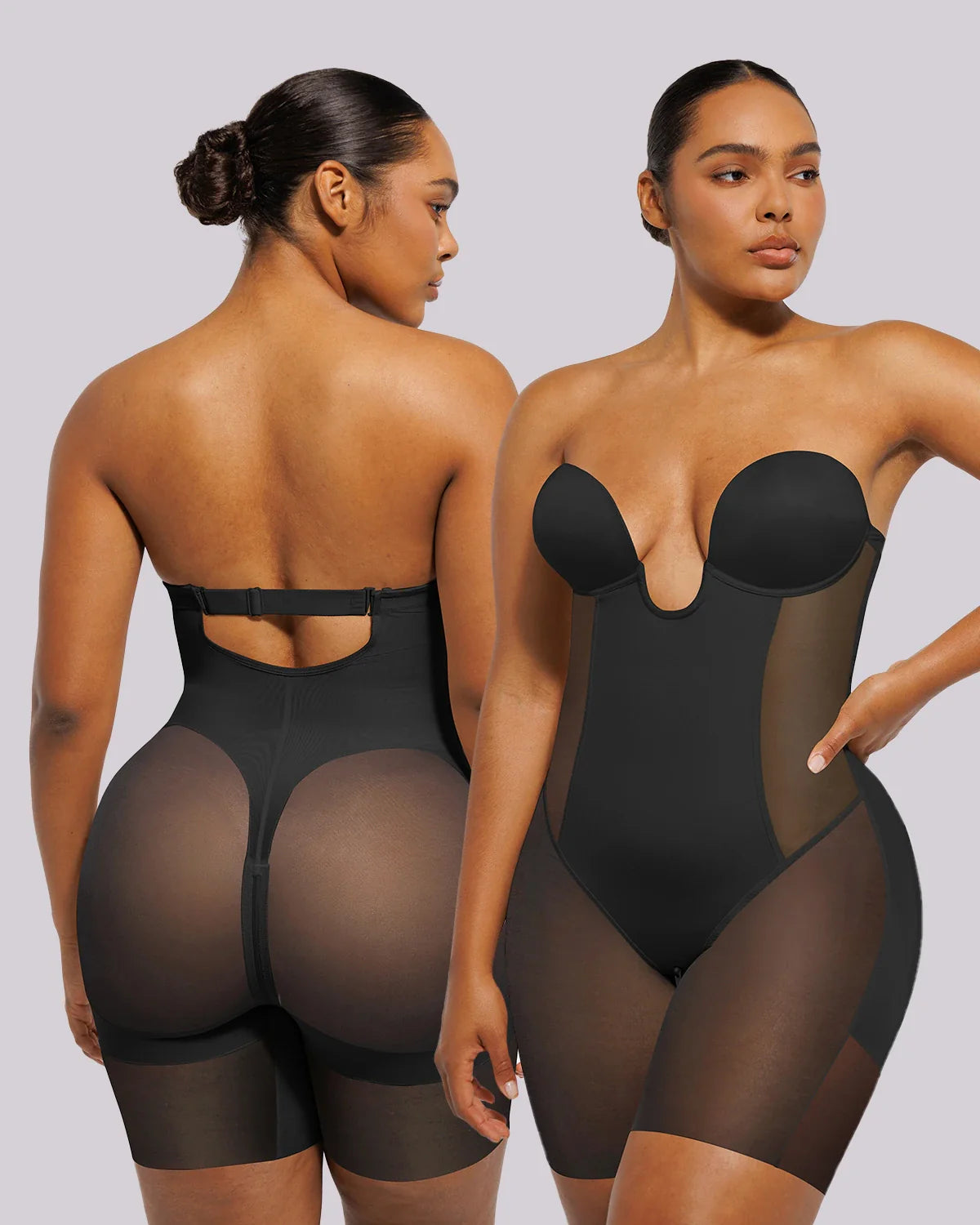 LiftLuxe FlexMesh Body mit tiefem Ausschnitt — CoreFlex™