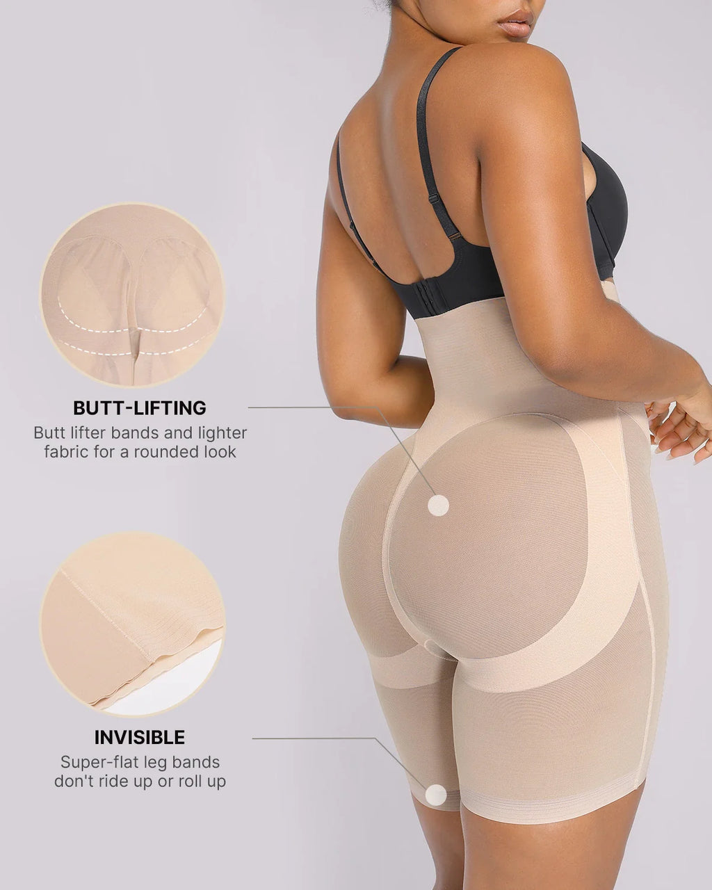 LiftLuxe FlexMesh High-Waisted Mid Thigh Short — CoreFlex™