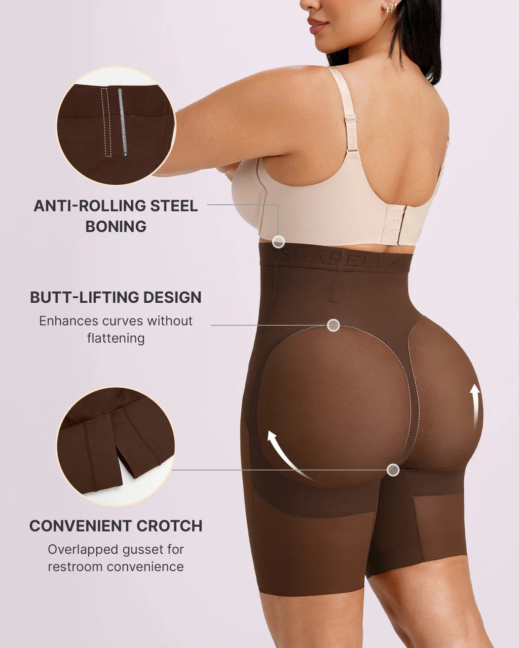 LiftLuxe FlexMesh X-Compression High-Waisted Short — CoreFlex™
