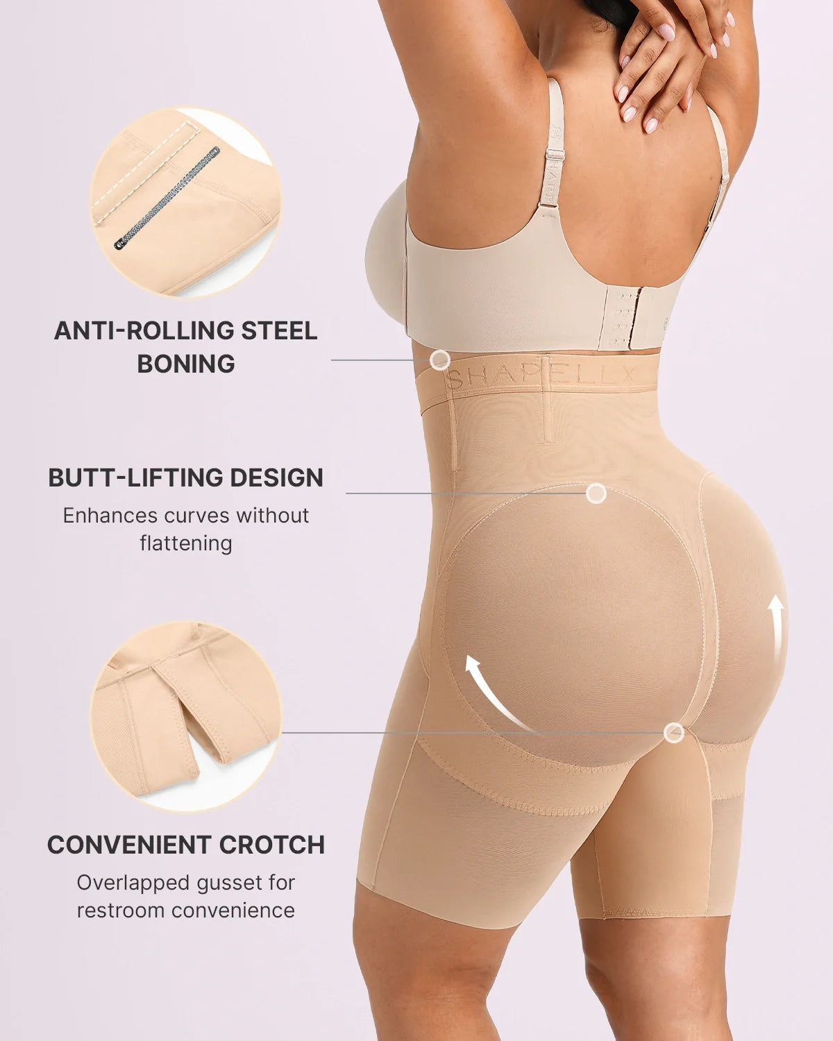 LiftLuxe FlexMesh X-Compression High-Waisted Short — CoreFlex™