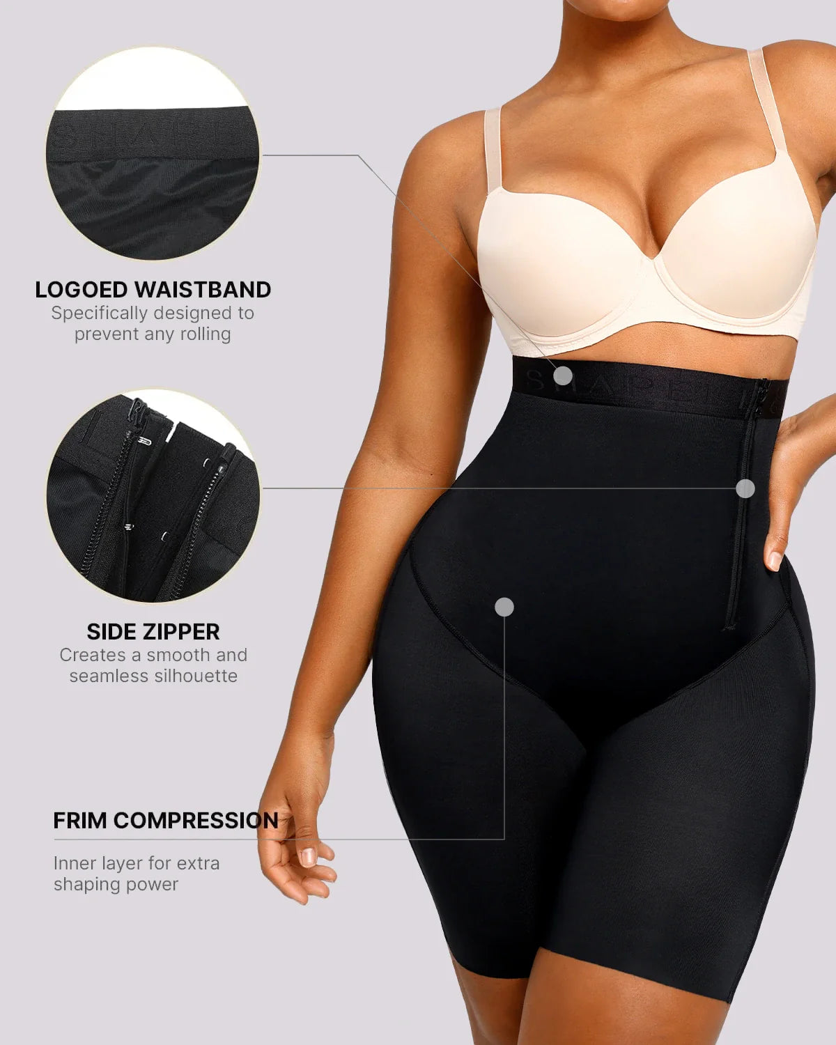 LiftLuxe SilkLift High-Waist-Shorts — TitanFlex™