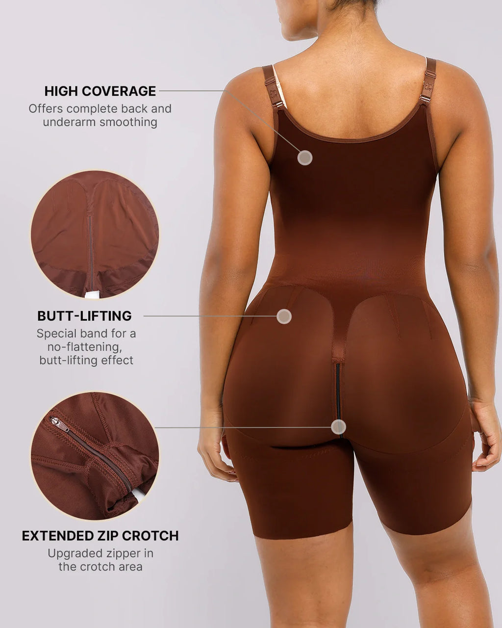 LiftLuxe SilkLift Open Bust Full Bodysuit — TitanFlex™