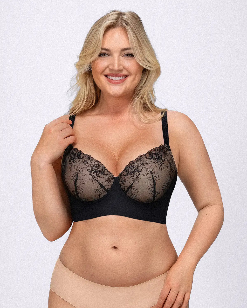 PureForm AeroSlim Back Smoothing Lace Underwire Bra — TitanFlex™