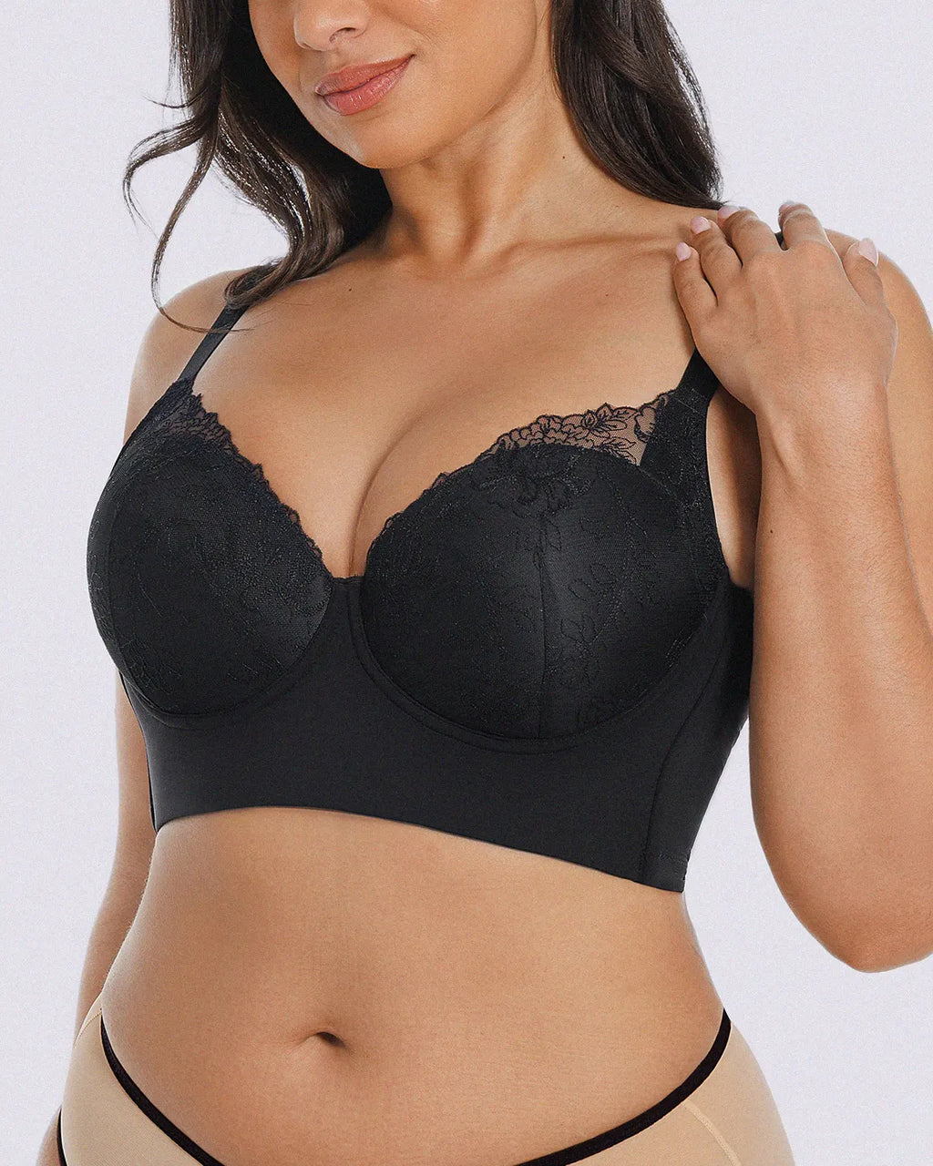 PureForm AeroSlim Back Smoothing Lace Underwire Bra — TitanFlex™