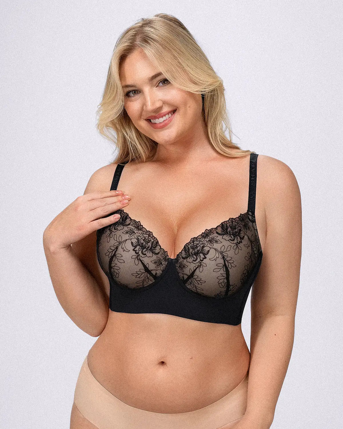 PureForm AeroSlim Back Smoothing Lace Underwire Bra — TitanFlex™