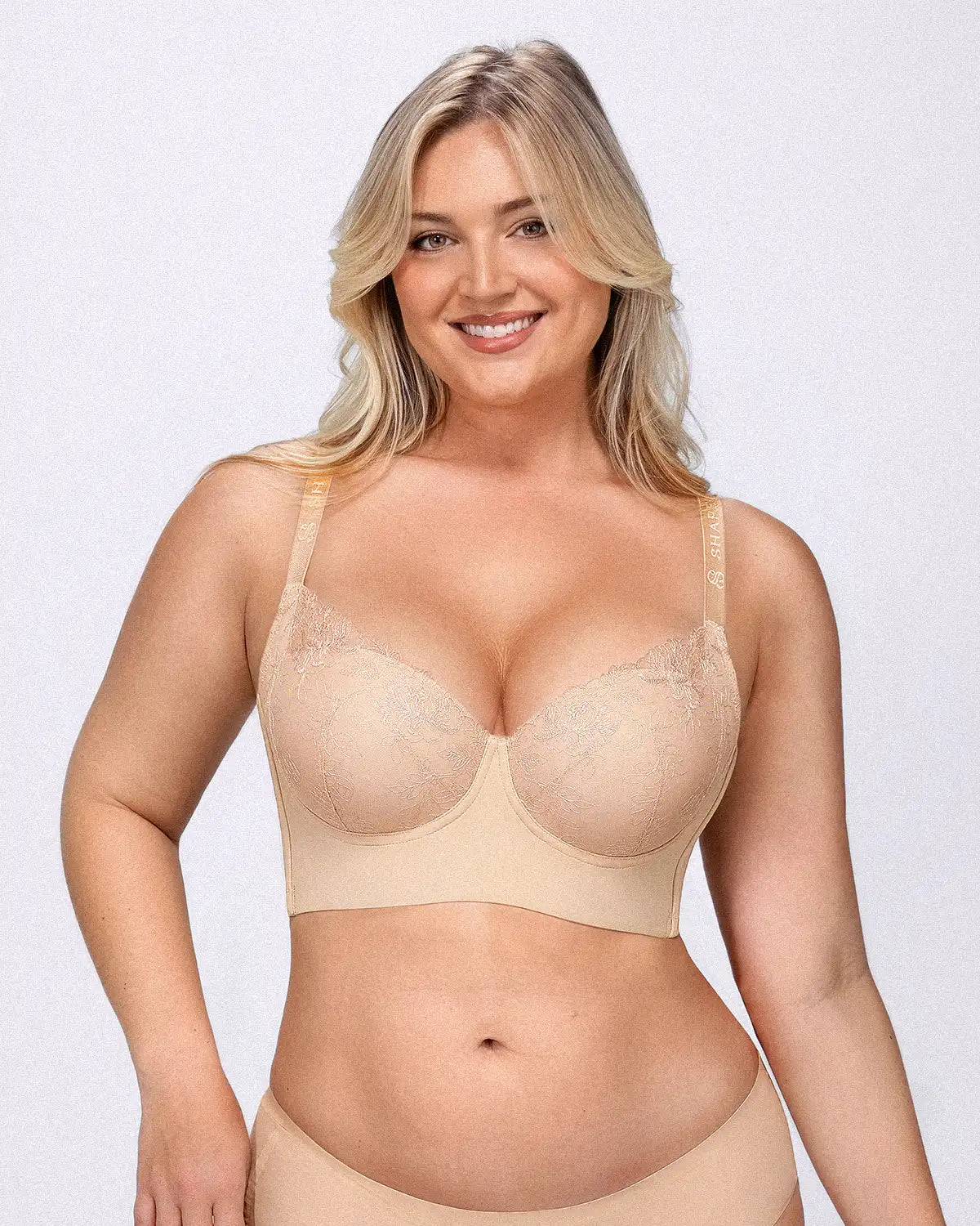 PureForm AeroSlim Spitzen-BH mit Bügel und glättendem Rücken — TitanFlex™