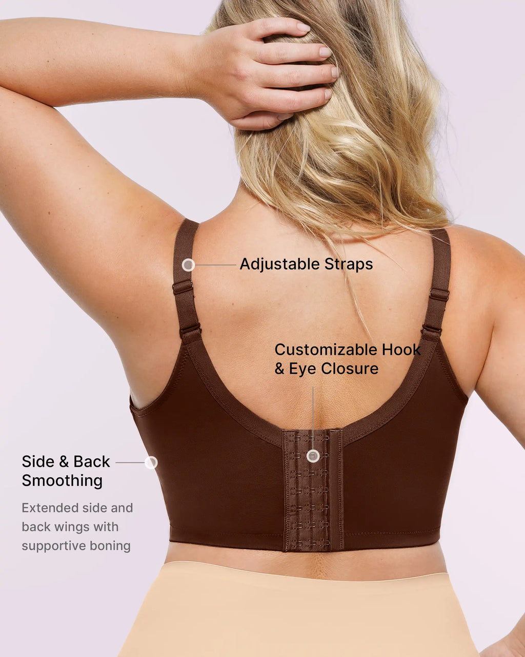 PureForm AeroSlim Sujetador push-up con aros y espalda lisa — TitanFlex™
