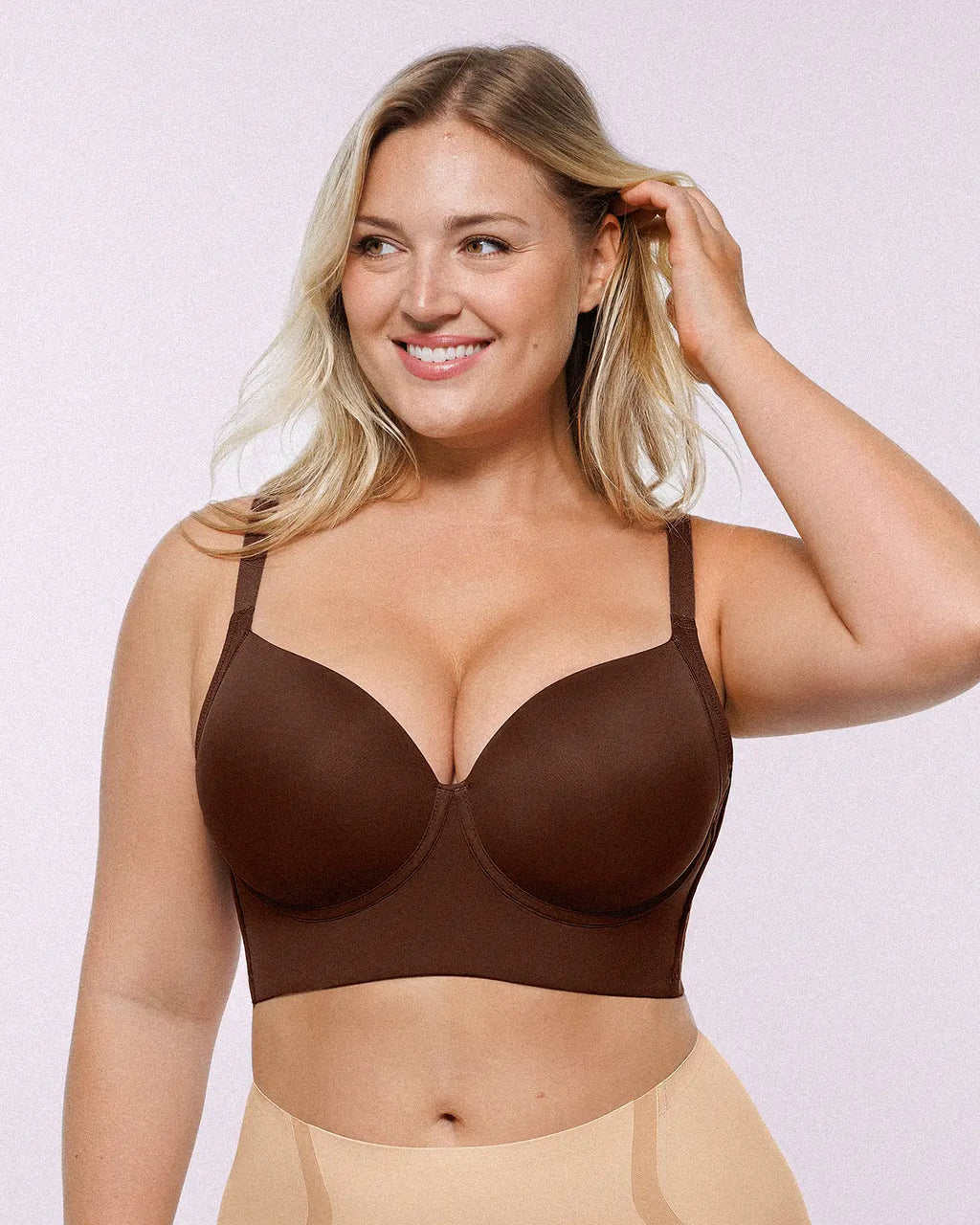 PureForm AeroSlim Sujetador push-up con aros y espalda lisa — TitanFlex™