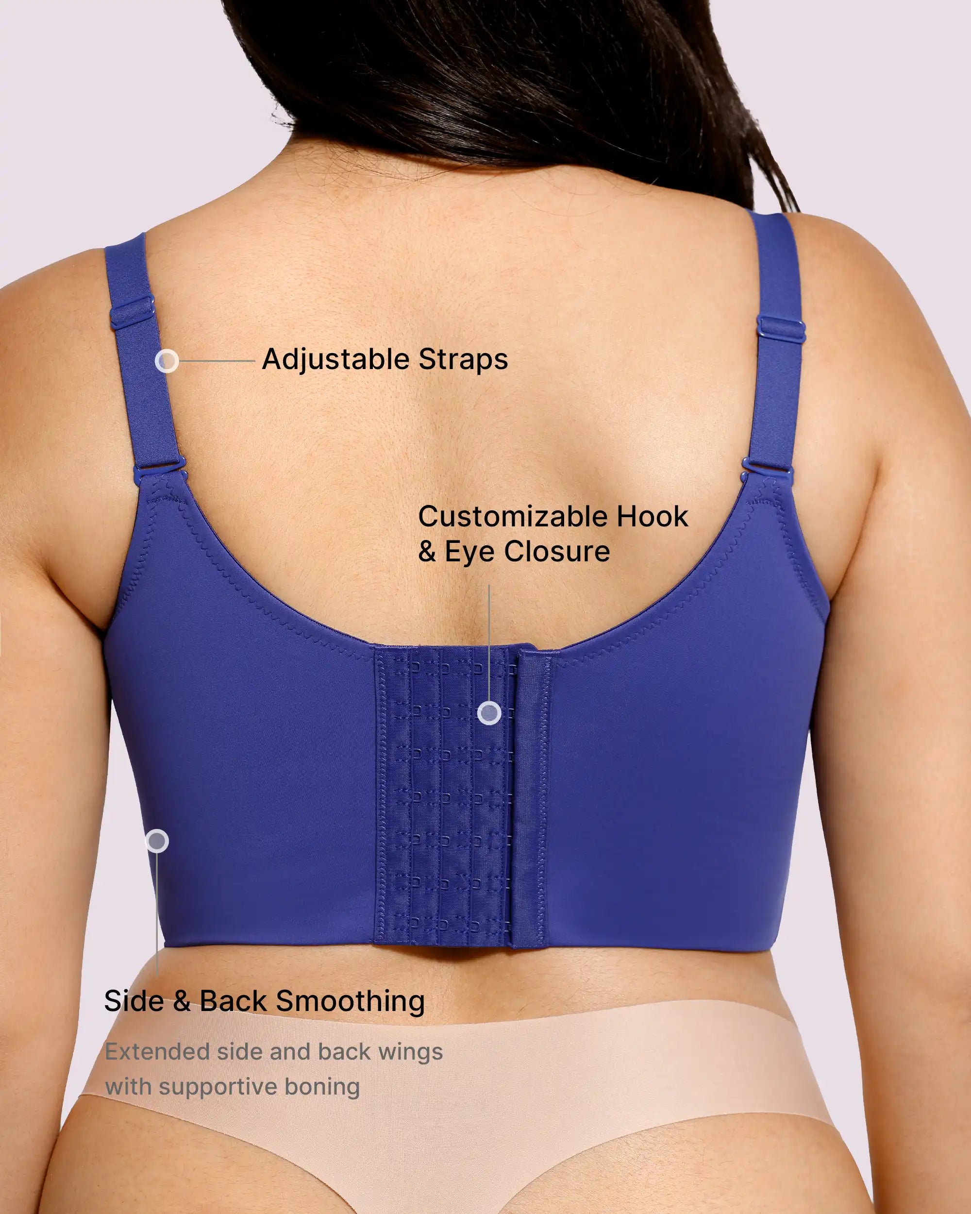 PureForm AeroSlim Sujetador push-up con aros y espalda lisa — TitanFlex™