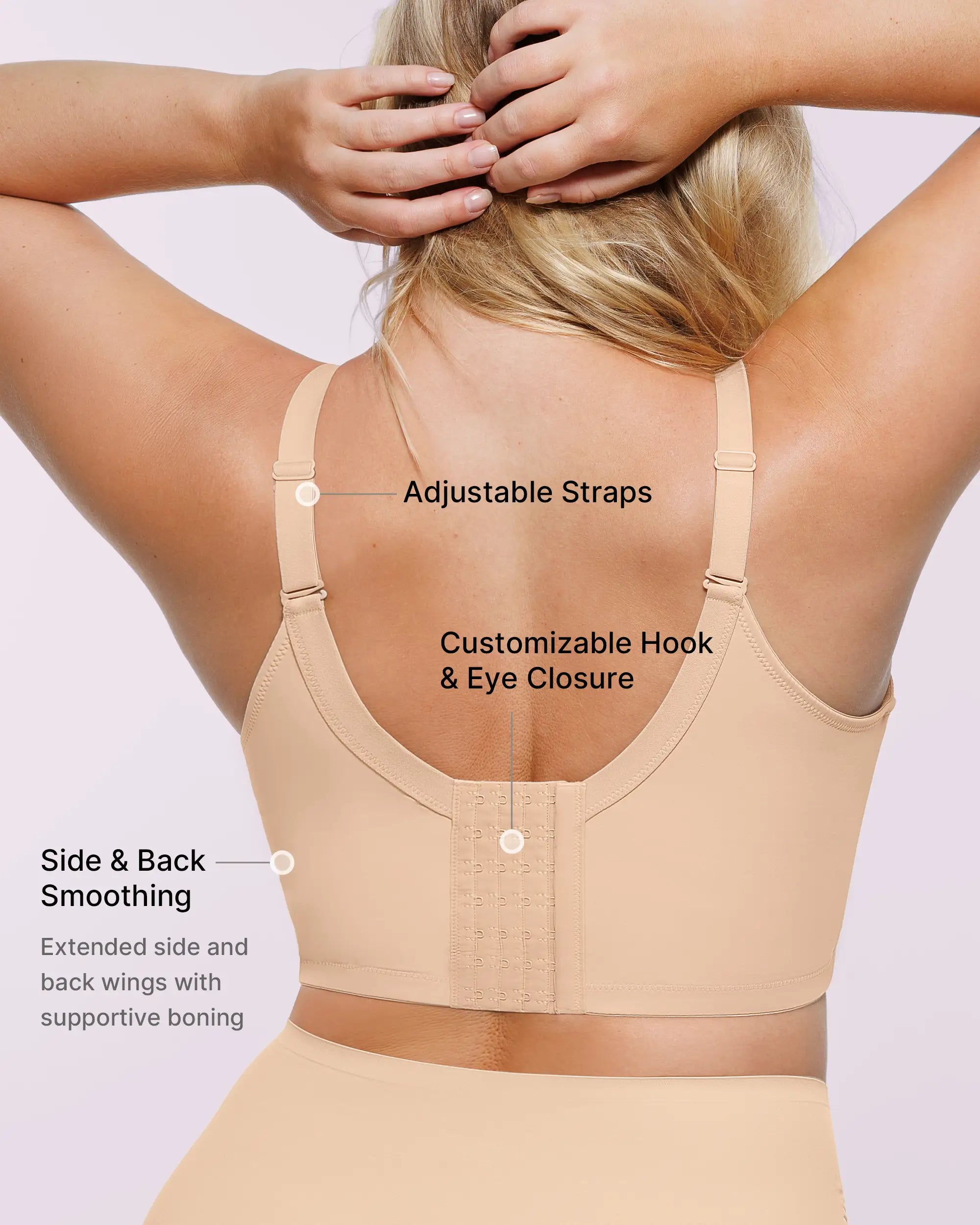 PureForm AeroSlim Sujetador push-up con aros y espalda lisa — TitanFlex™