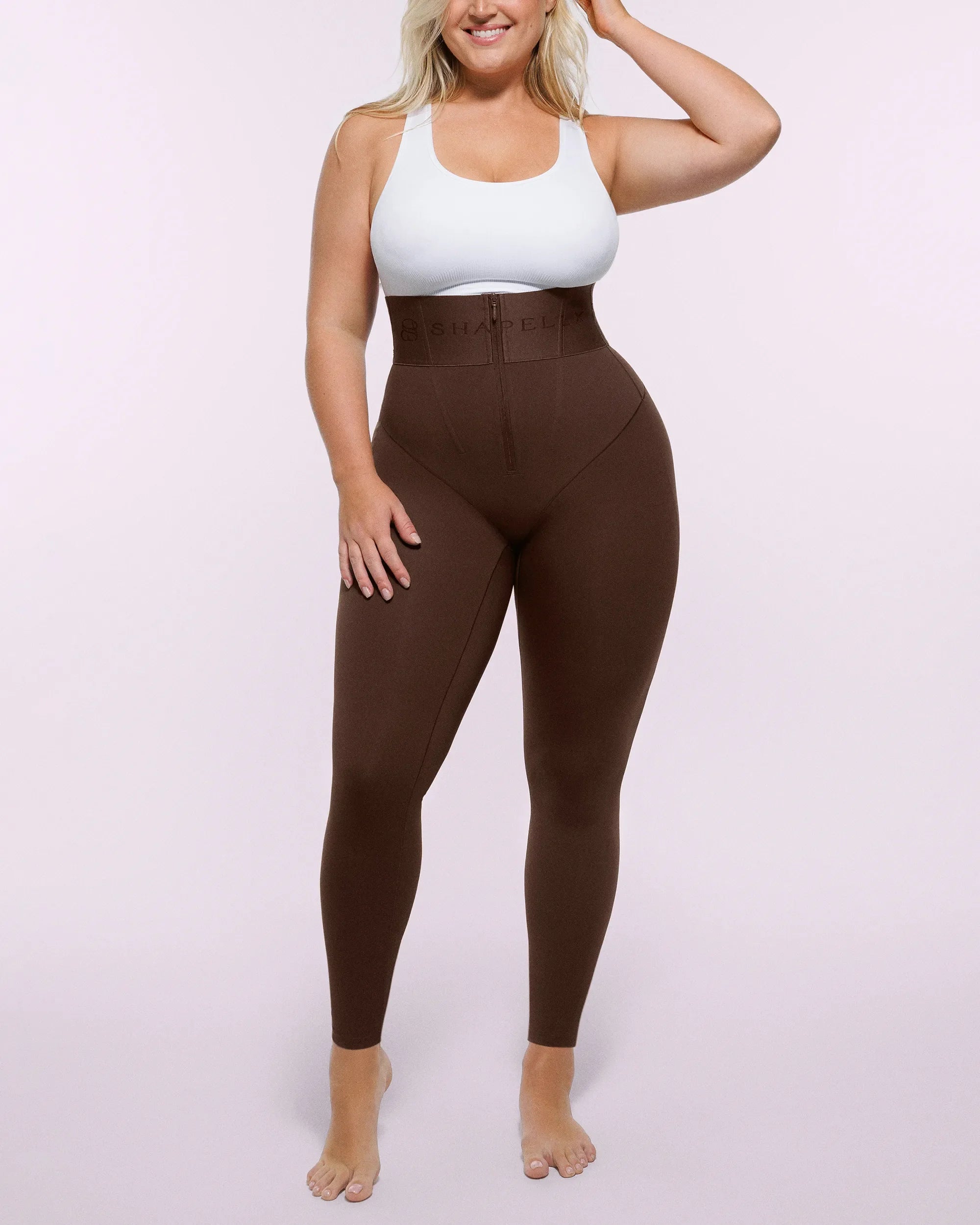 PureForm AeroSlim Lange High-Waist-Shaping-Leggings — TitanFlex™