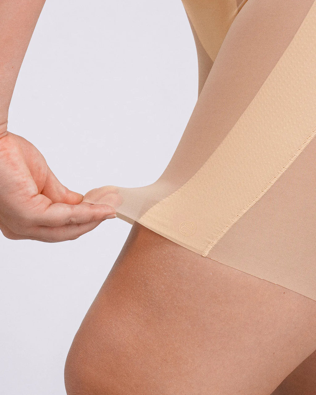 PureForm SoftTouch Open Bust Smoothing Bodysuit — CoreFlex™