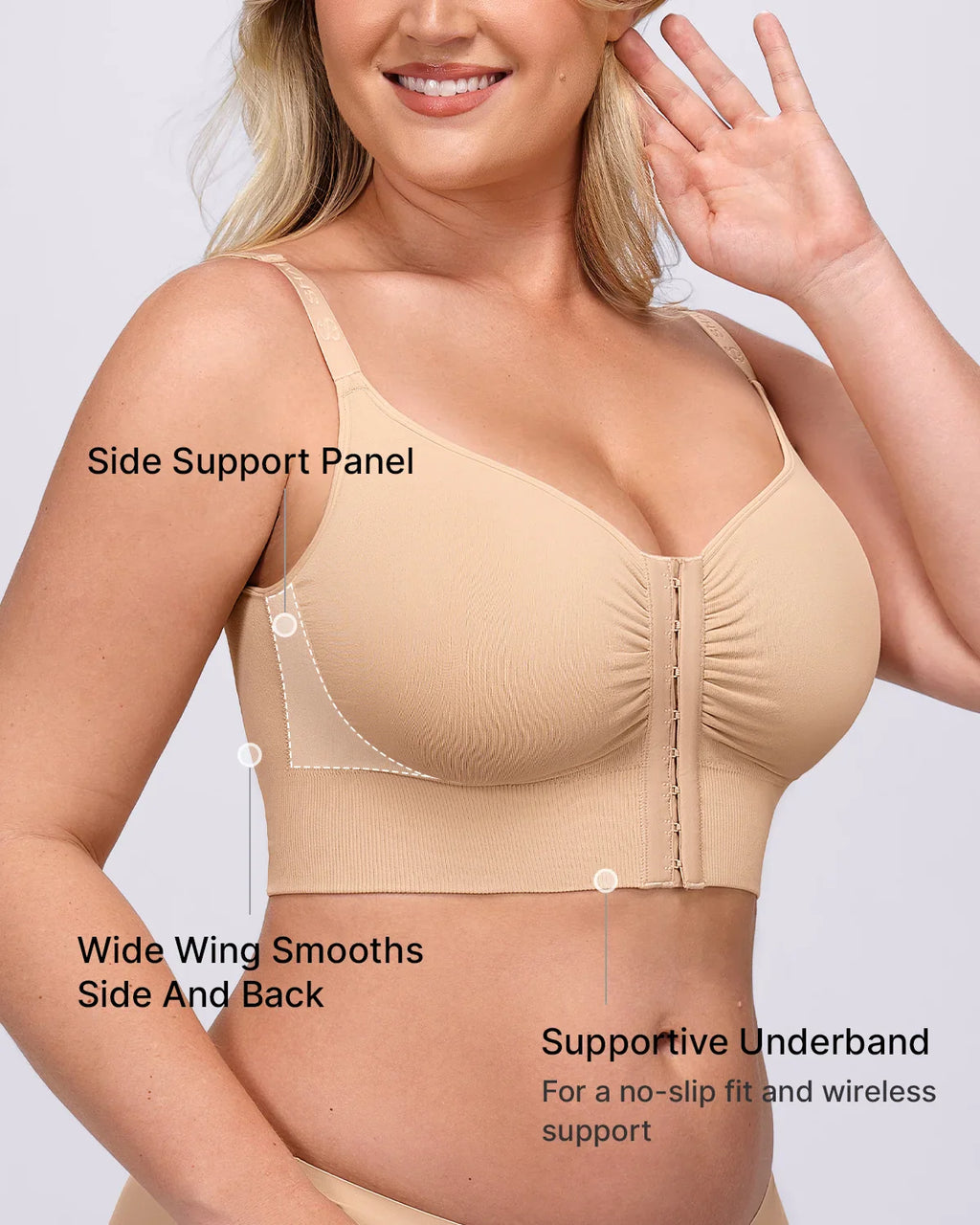 PureForm DefineFit Back Smoothing Unlined Wireless Bra — CoreFlex™
