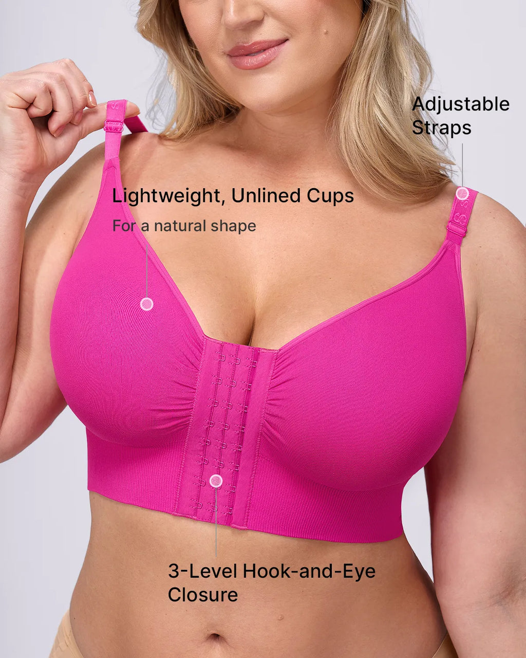 PureForm DefineFit Back Smoothing Unlined Wireless Bra — CoreFlex™