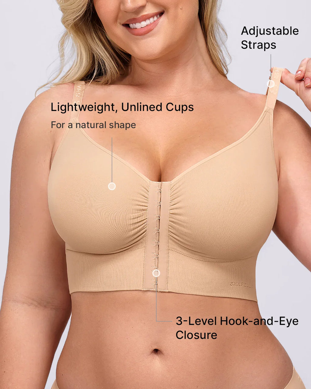 PureForm DefineFit Back Smoothing Unlined Wireless Bra — CoreFlex™