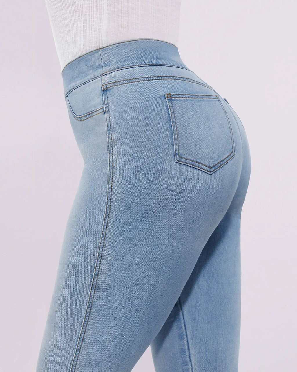 PureForm AeroSlim High-Waist-Skinny-Jeans mit Hüft-Polstern — AiroFlex™