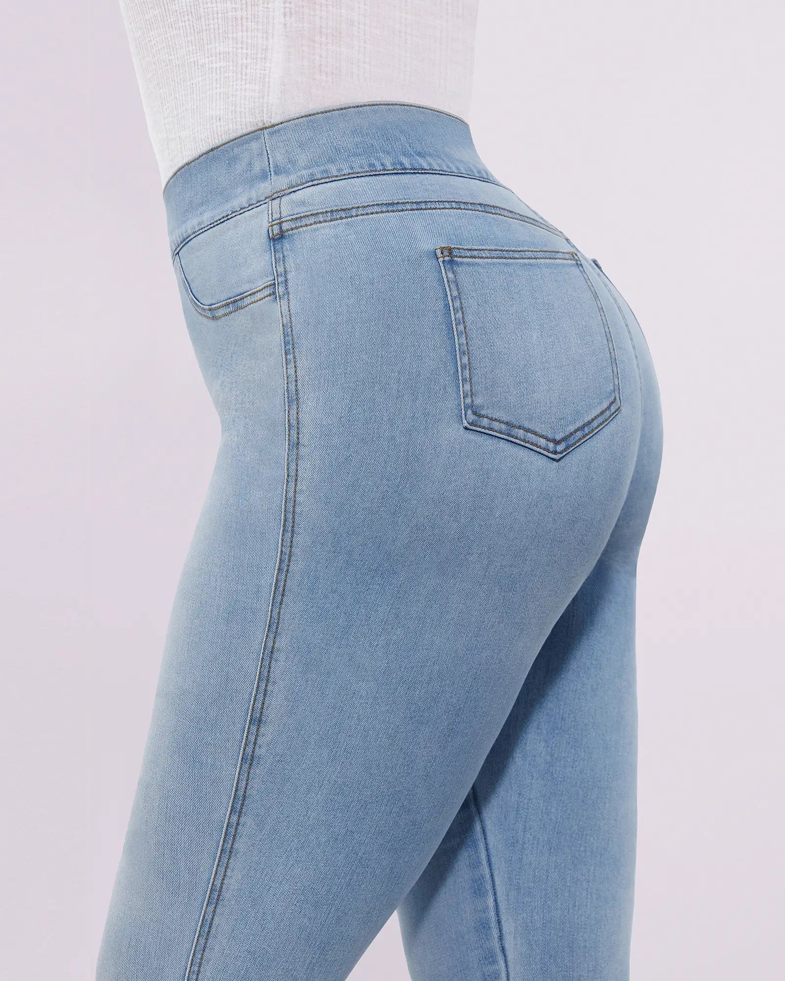 PureForm AeroSlim High-Waist-Skinny-Jeans mit Hüft-Polstern — AiroFlex™