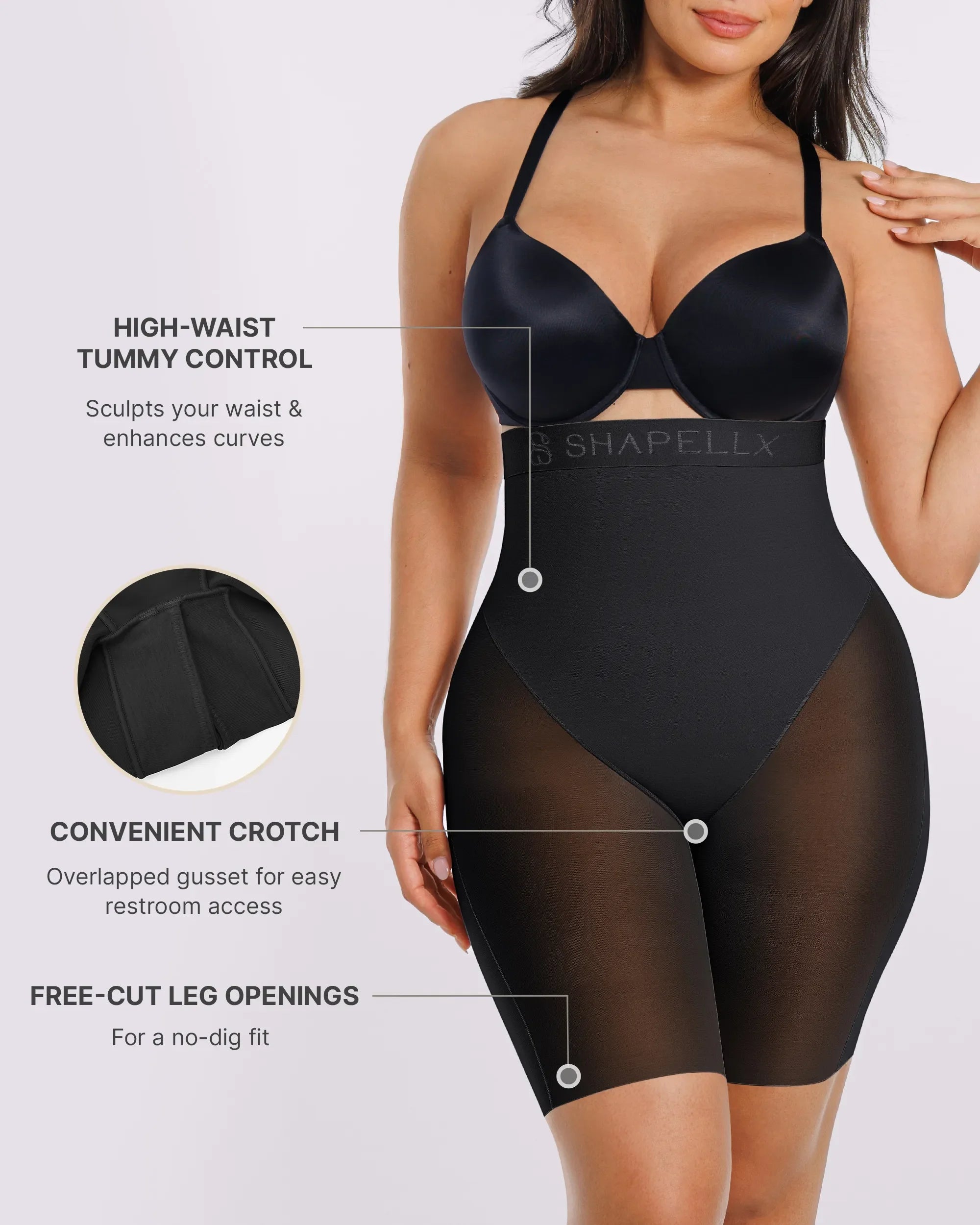 PureForm FlexMesh Butt Enhancer Padded Short — CoreFlex™