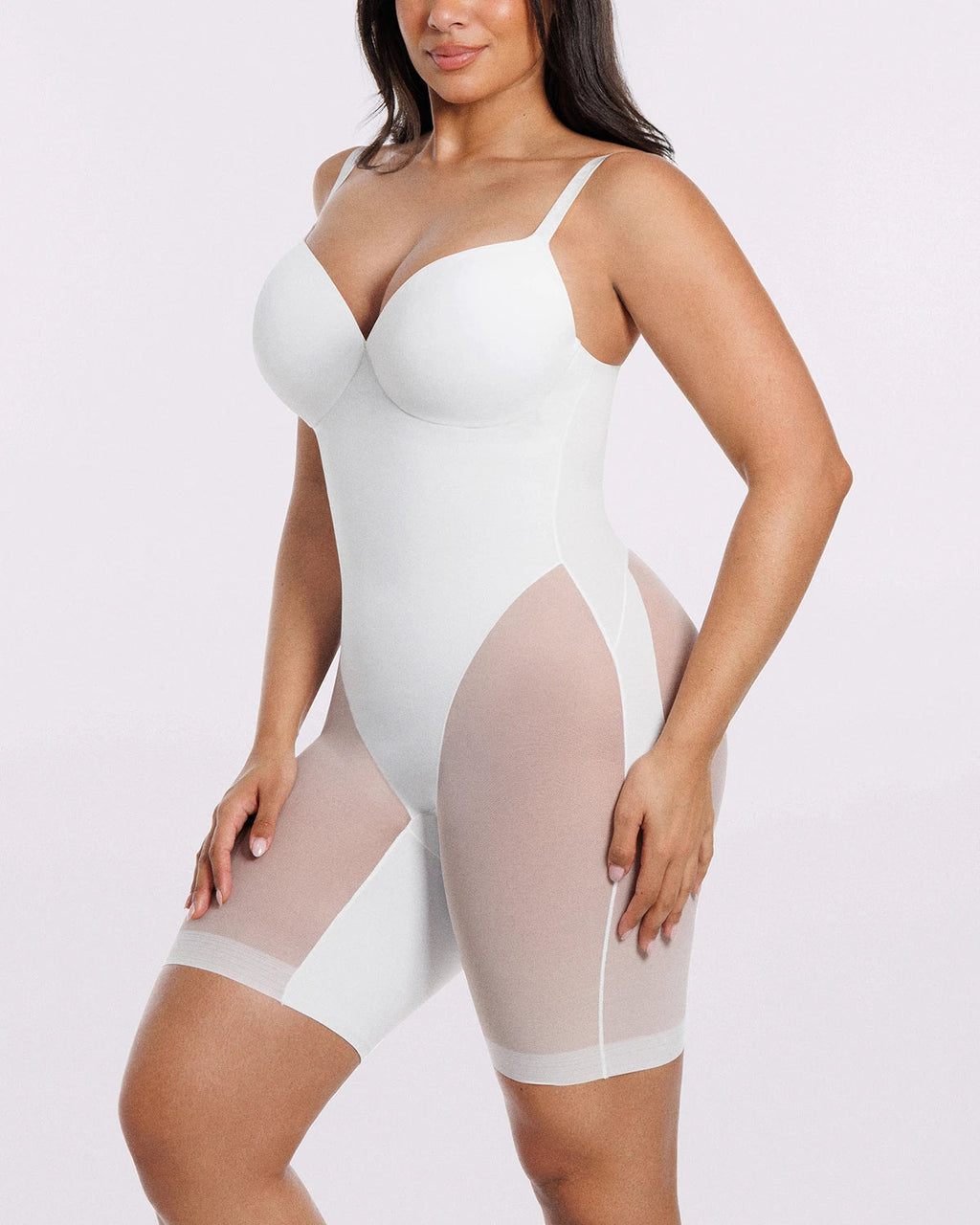 PureForm FlexMesh Low Back Mid Thigh Bodysuit — CoreFlex™