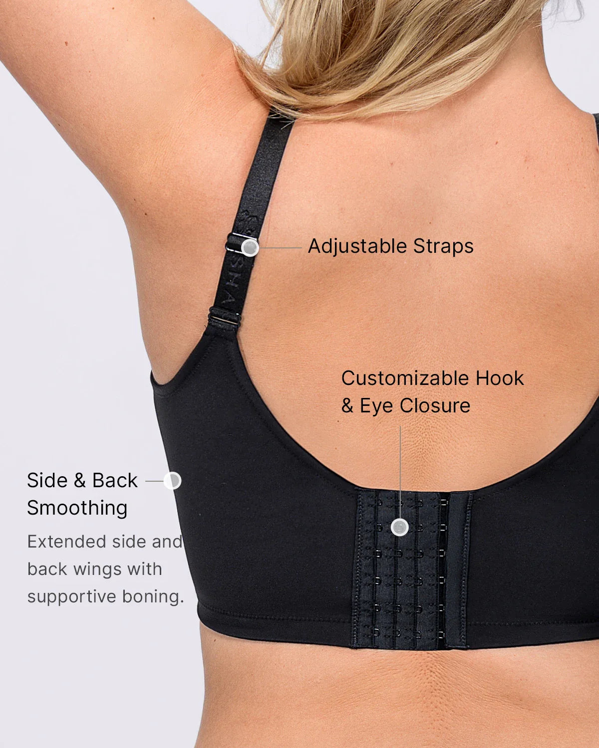 PureForm AeroSlim Spitzen-BH mit Bügel und glättendem Rücken — TitanFlex™