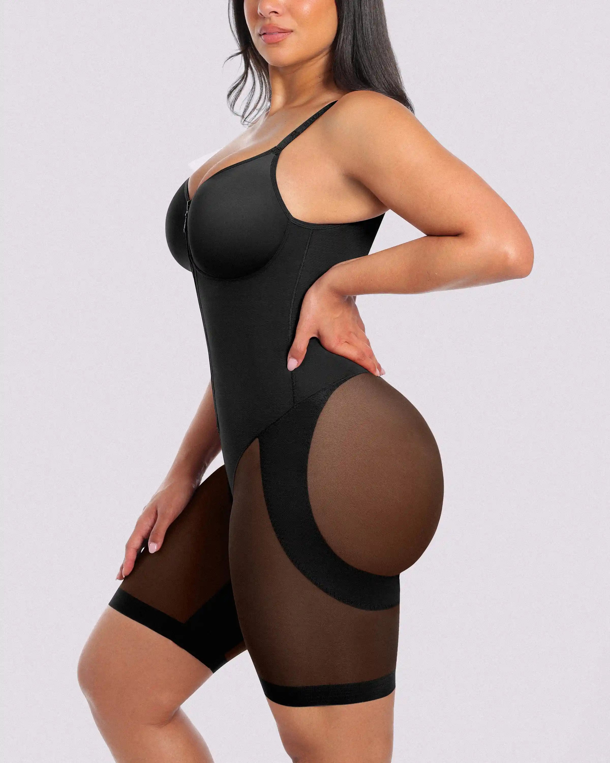 PureForm AeroSlim Body całościowe efekt klepsydry do połowy uda — TitanFlex™