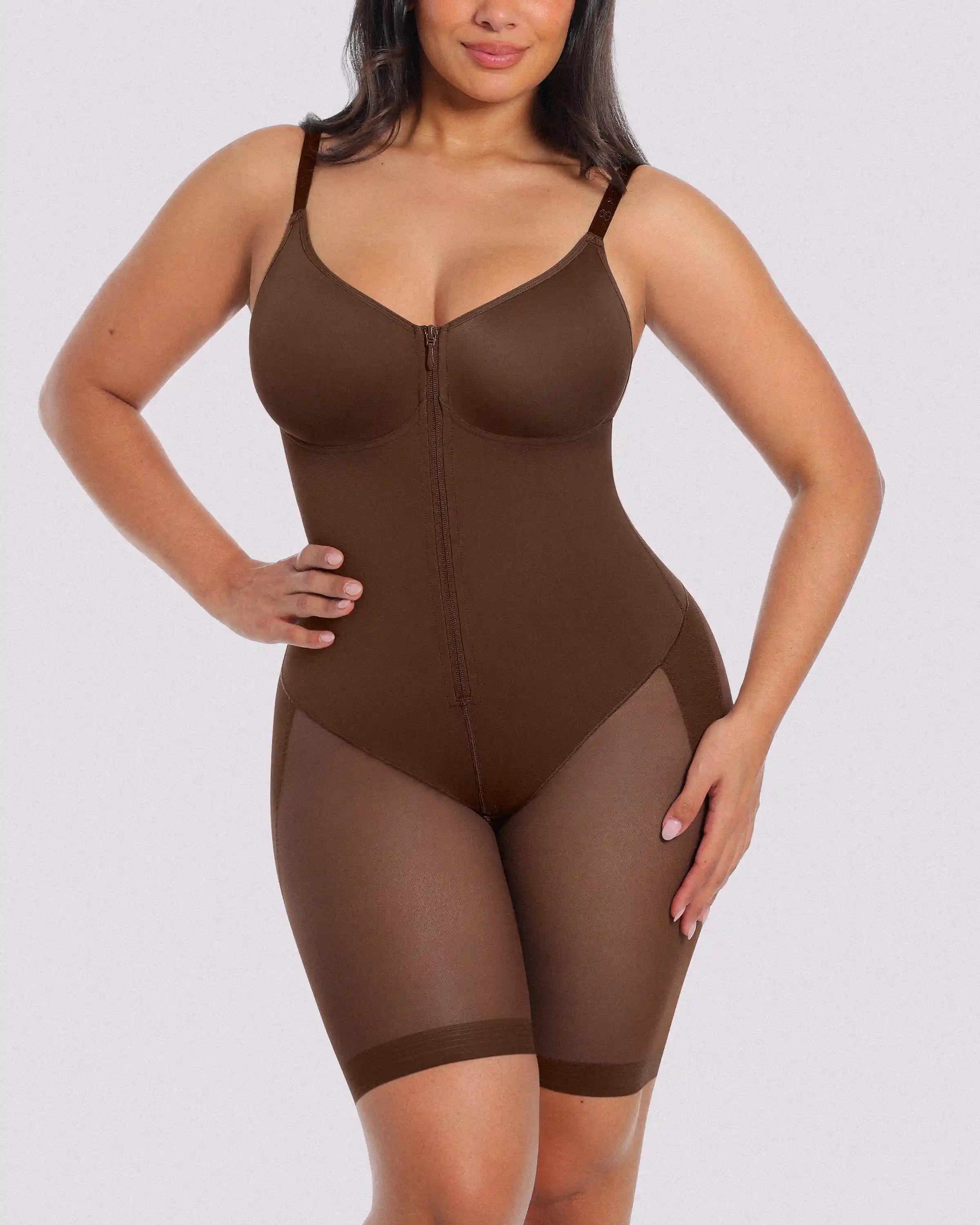 PureForm AeroSlim Body całościowe efekt klepsydry do połowy uda — TitanFlex™