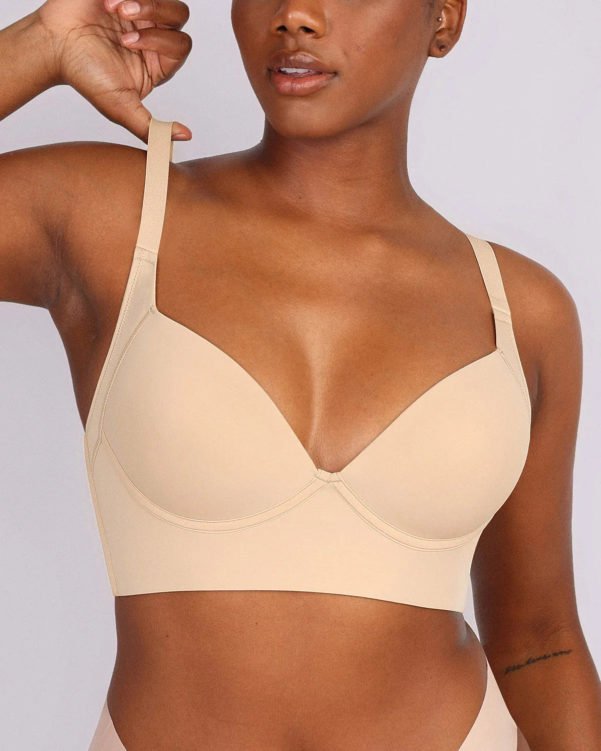 PureForm AeroSlim Sujetador push-up con aros y espalda lisa — TitanFlex™