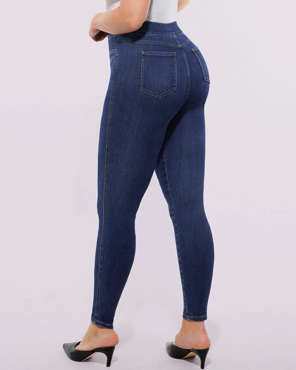 PureForm AeroSlim High-Waist-Skinny-Jeans mit Hüft-Polstern — AiroFlex™